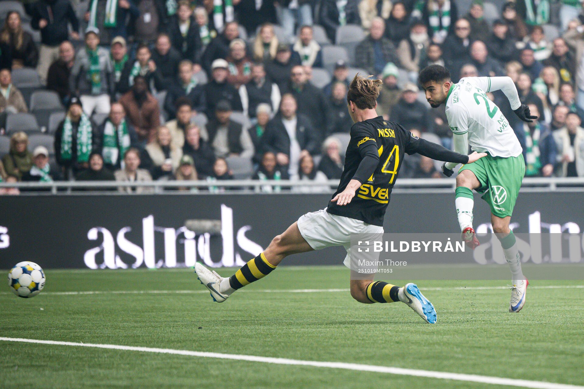 Hammarbys Montader Madjed gör 2-0 förbi AIKs Fredrik