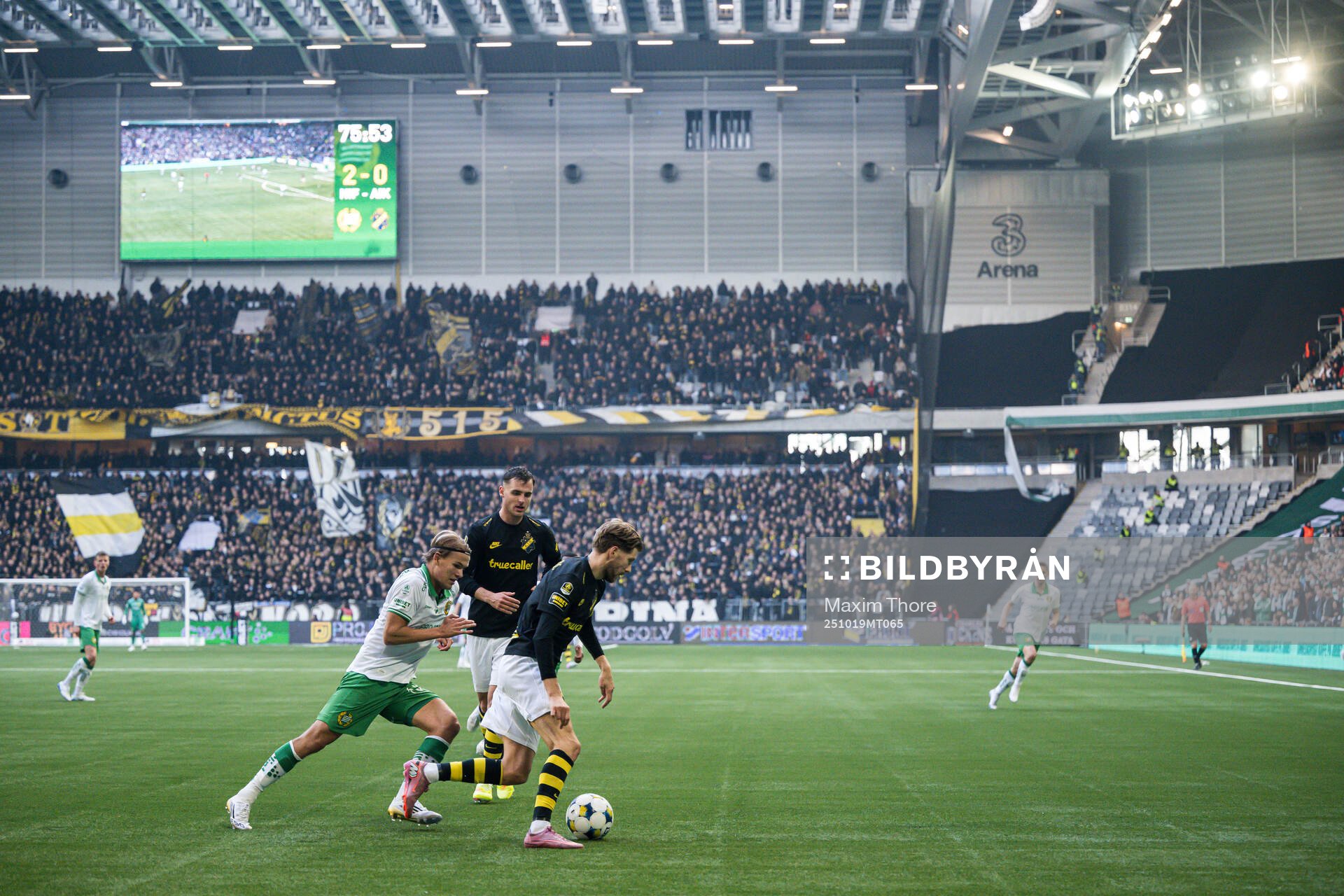 Hammarbys Markus Karlsson och AIKs Anton Salétros