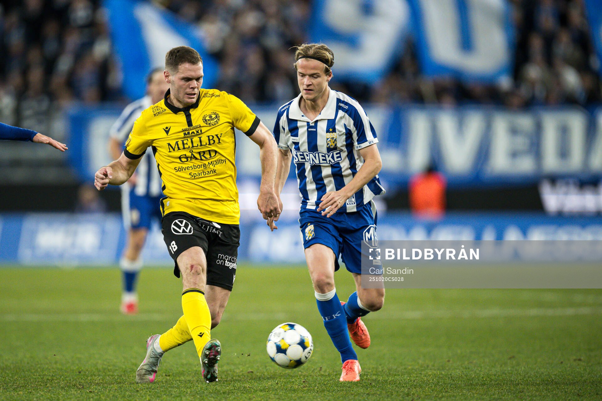 Mjällbys Jacob Bergström och Christian Tchouante Tchouante