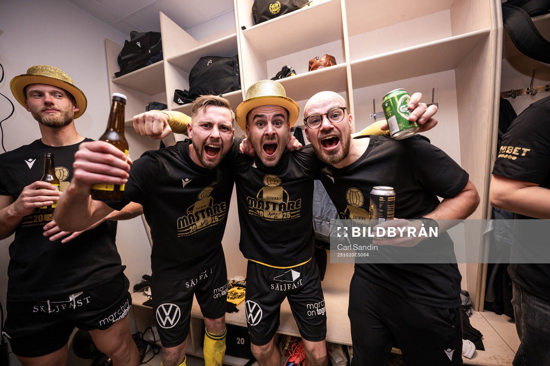 Mjällbys Axel Norén, Jesper Gustavsson och fystränare