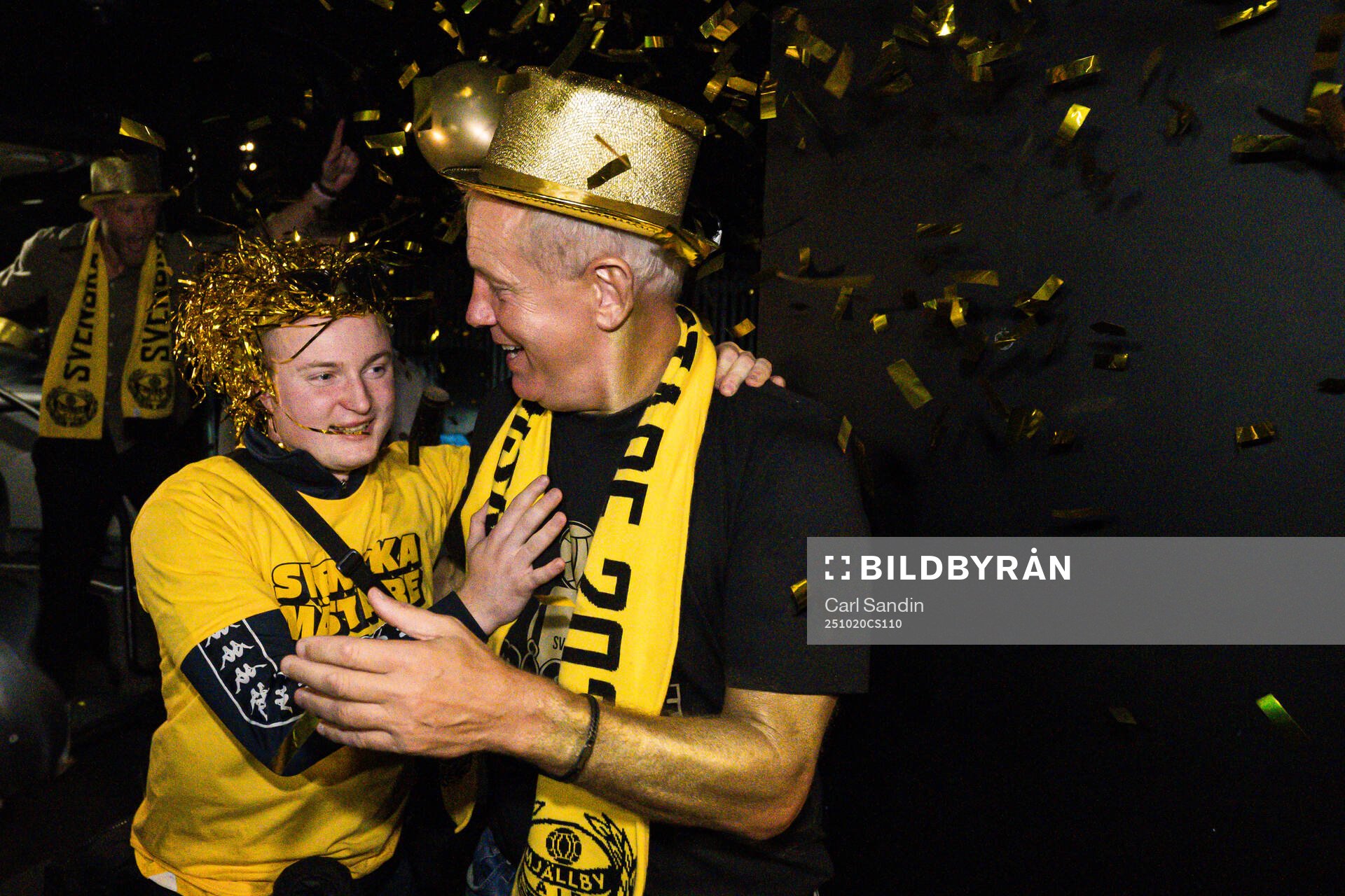 Mjällbys sportchef Hasse Larsson på guldbanketten