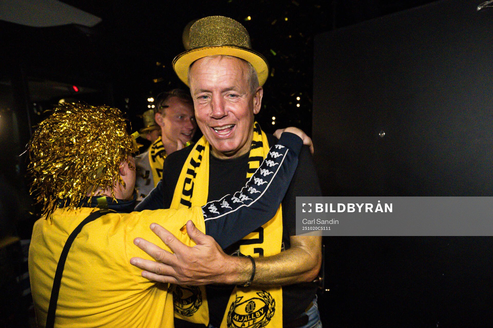 Mjällbys sportchef Hasse Larsson på guldbanketten