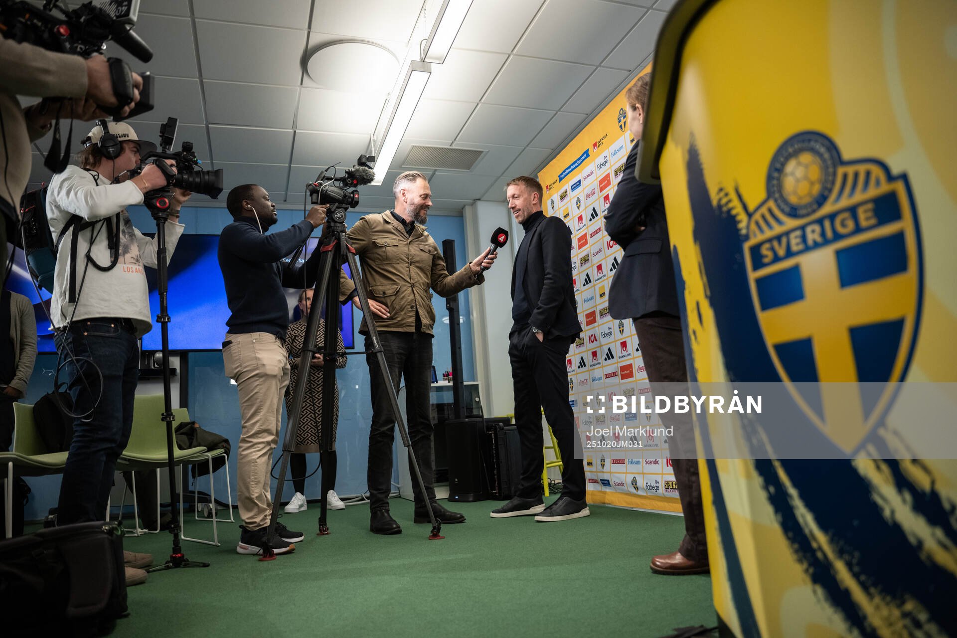 Graham Potter is being interviewed