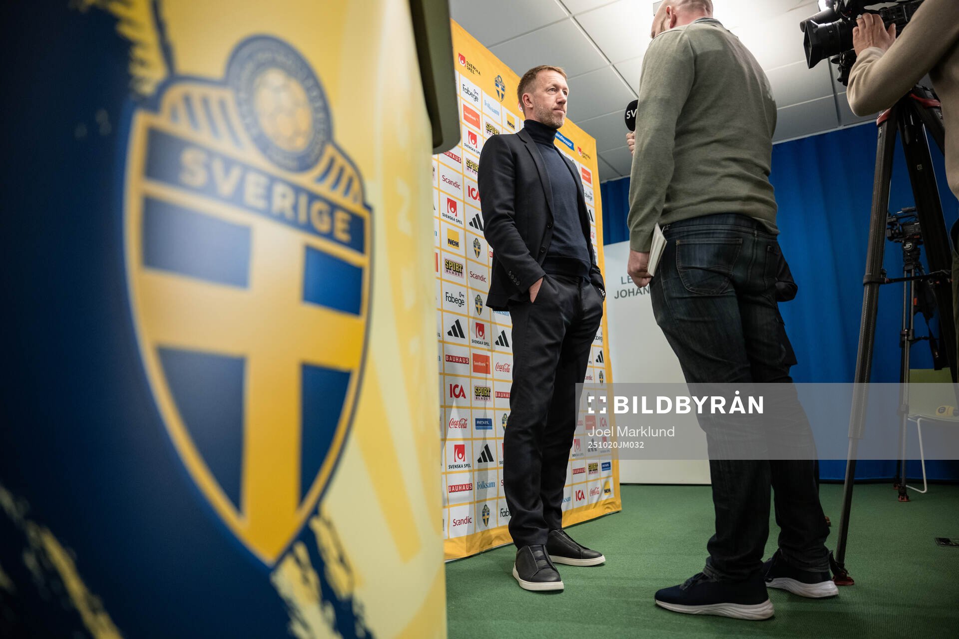 Graham Potter is being interviewed