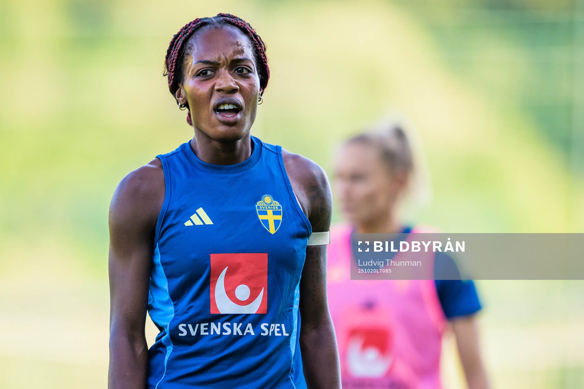 Evelyn Ijeh of the Swedish women's national football team