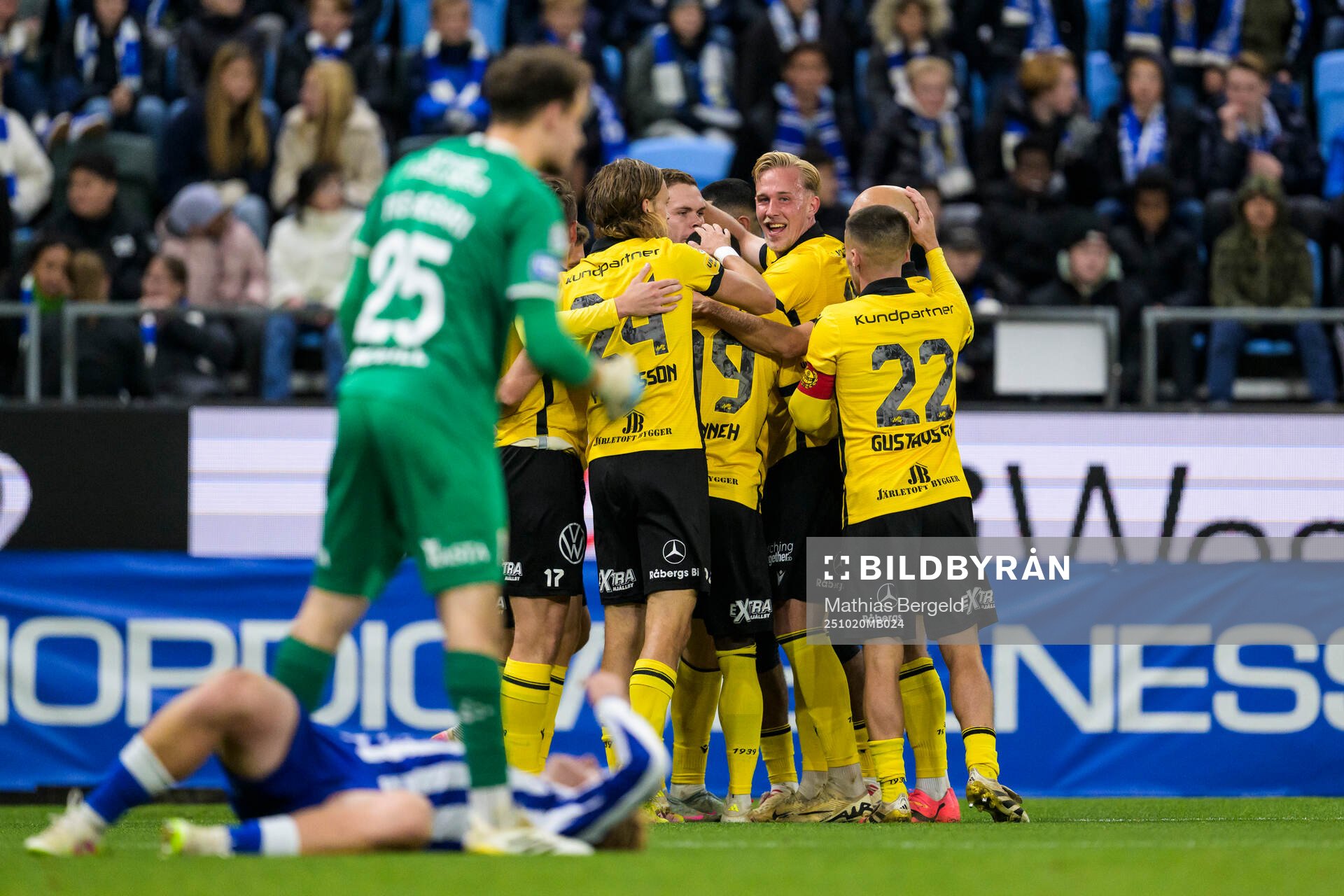 Mjällbys Tom Pettersson, Jacob Bergström, Abdoulie