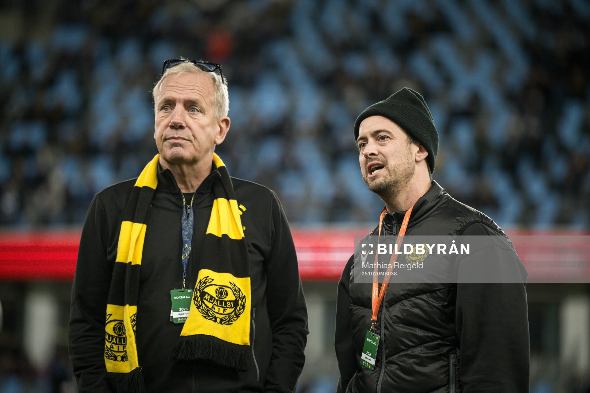Mjällbys sportchef Hasse Larsson och klubbchef Jacob