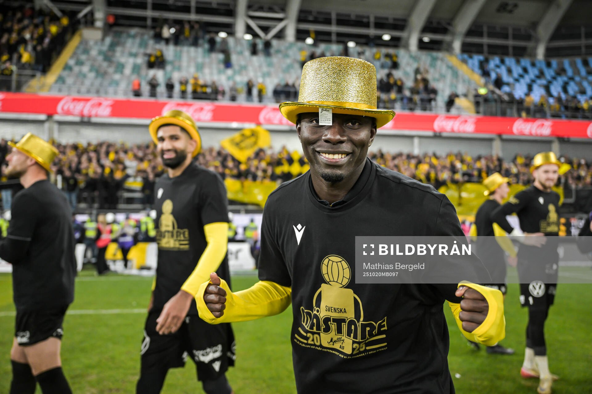 Mjällbys Abdoulie Manneh jublar