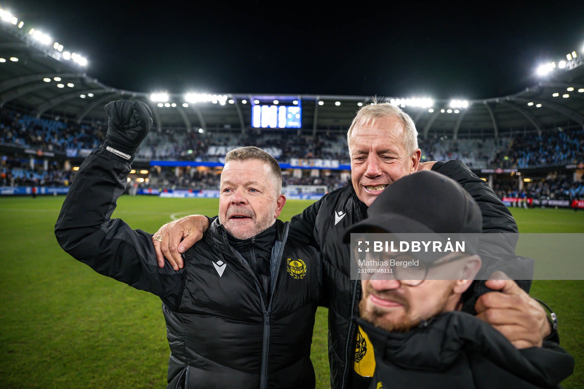 Mjällbys tränare Anders Torstensson och sportchef Hasse
