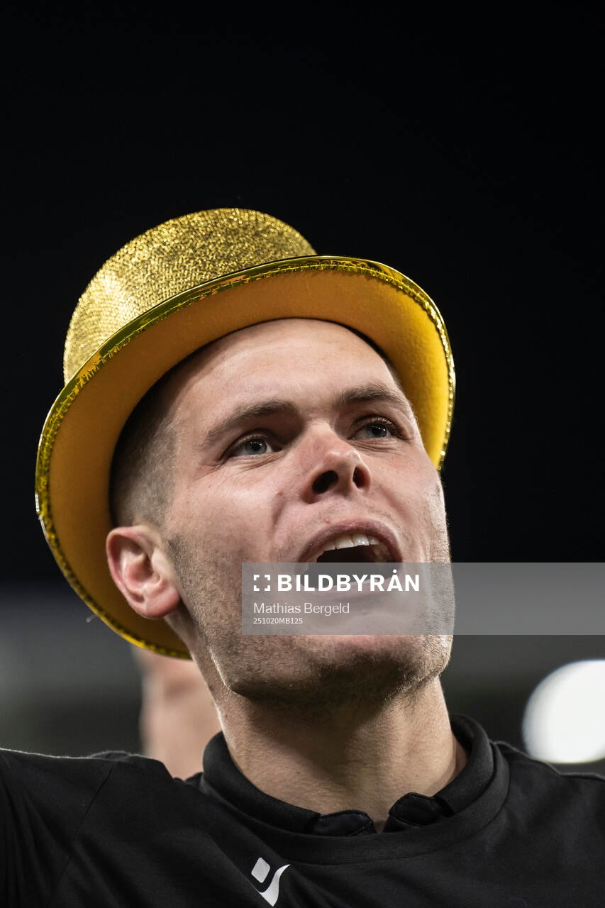 Mjällbys Jacob Bergström jublar