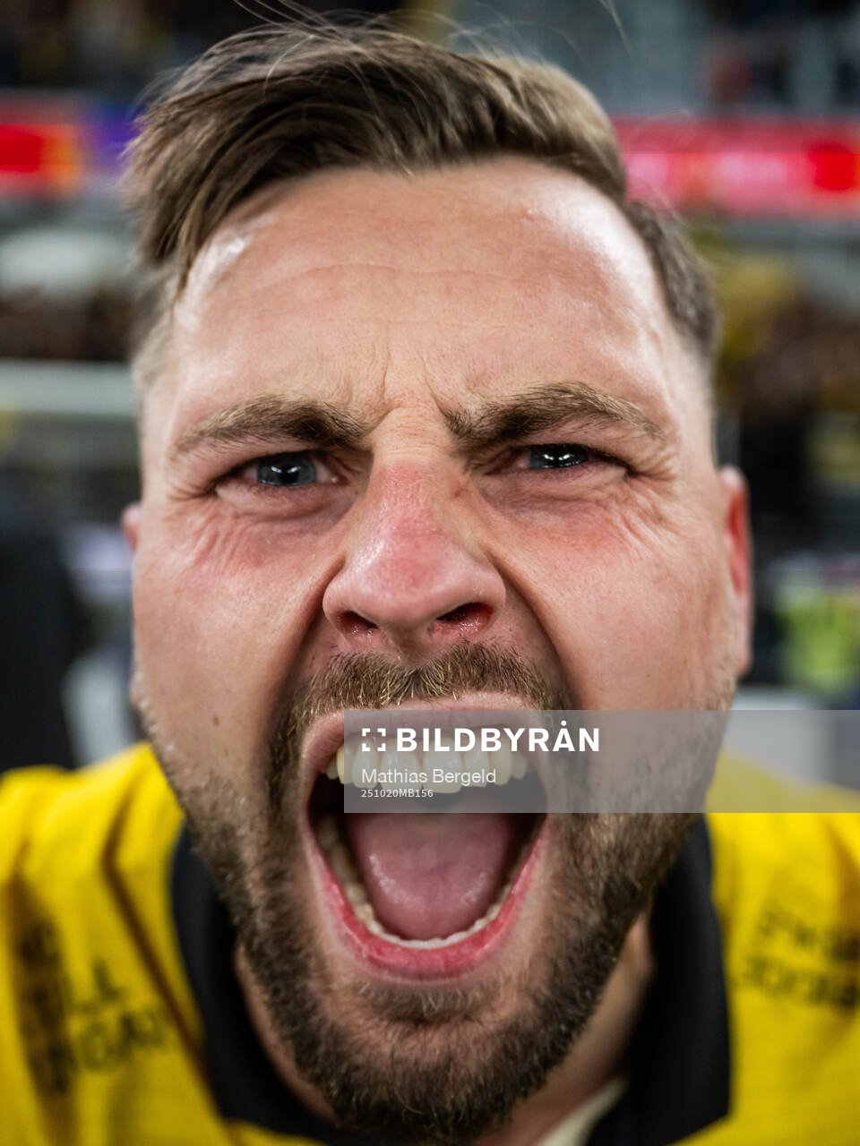Mjällbys Axel Norén jublar