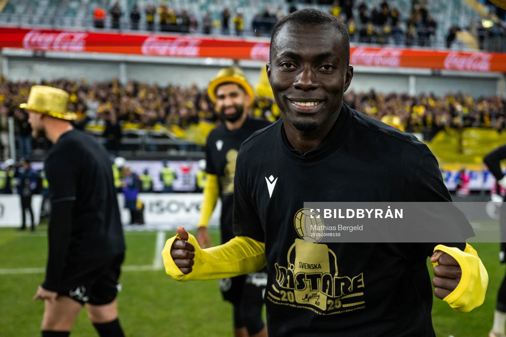 Mjällbys Abdoulie Manneh jublar