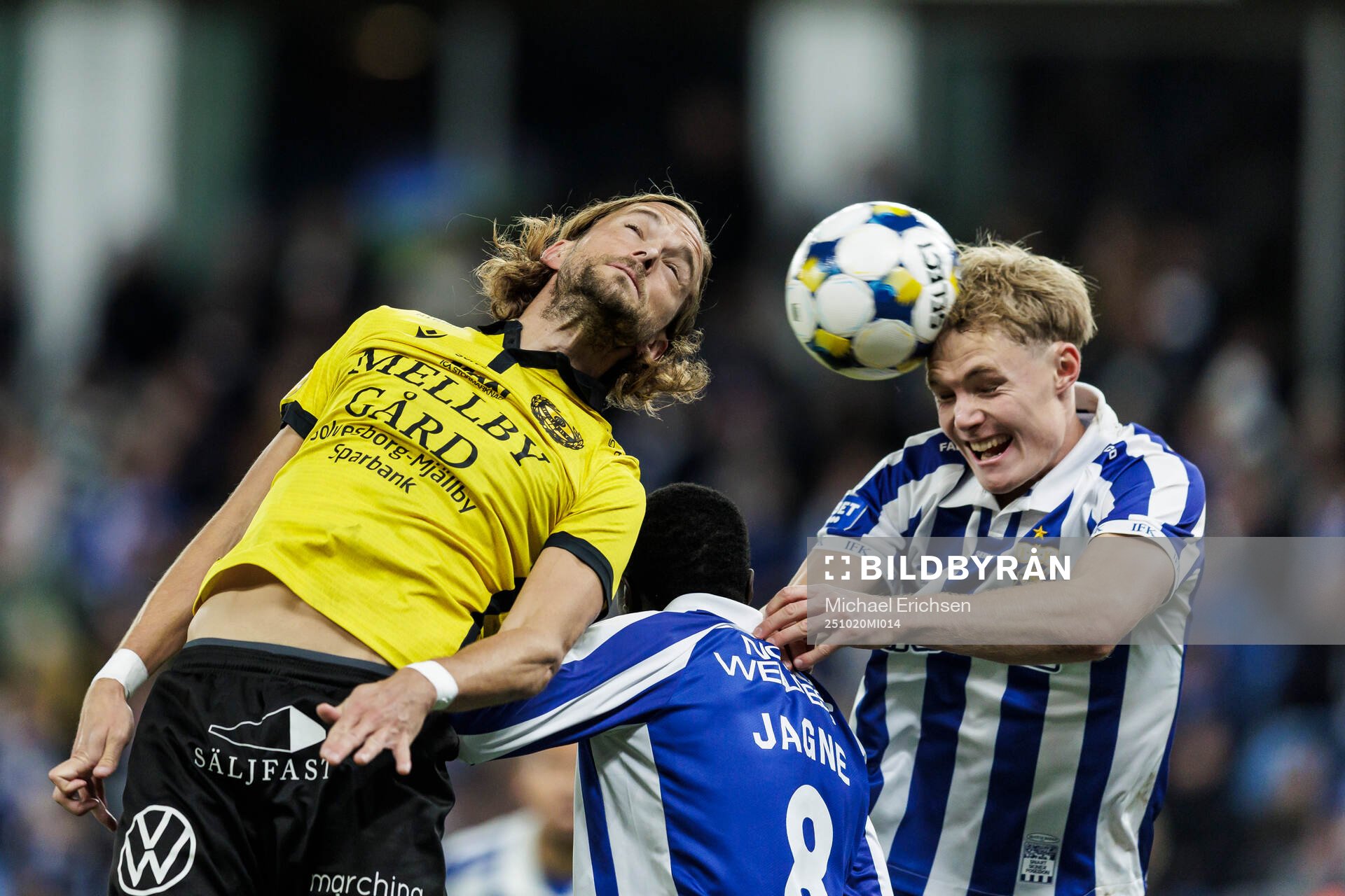 Mjällbys Tom Pettersson, IFK Göteborgs Imam Jagne och Max