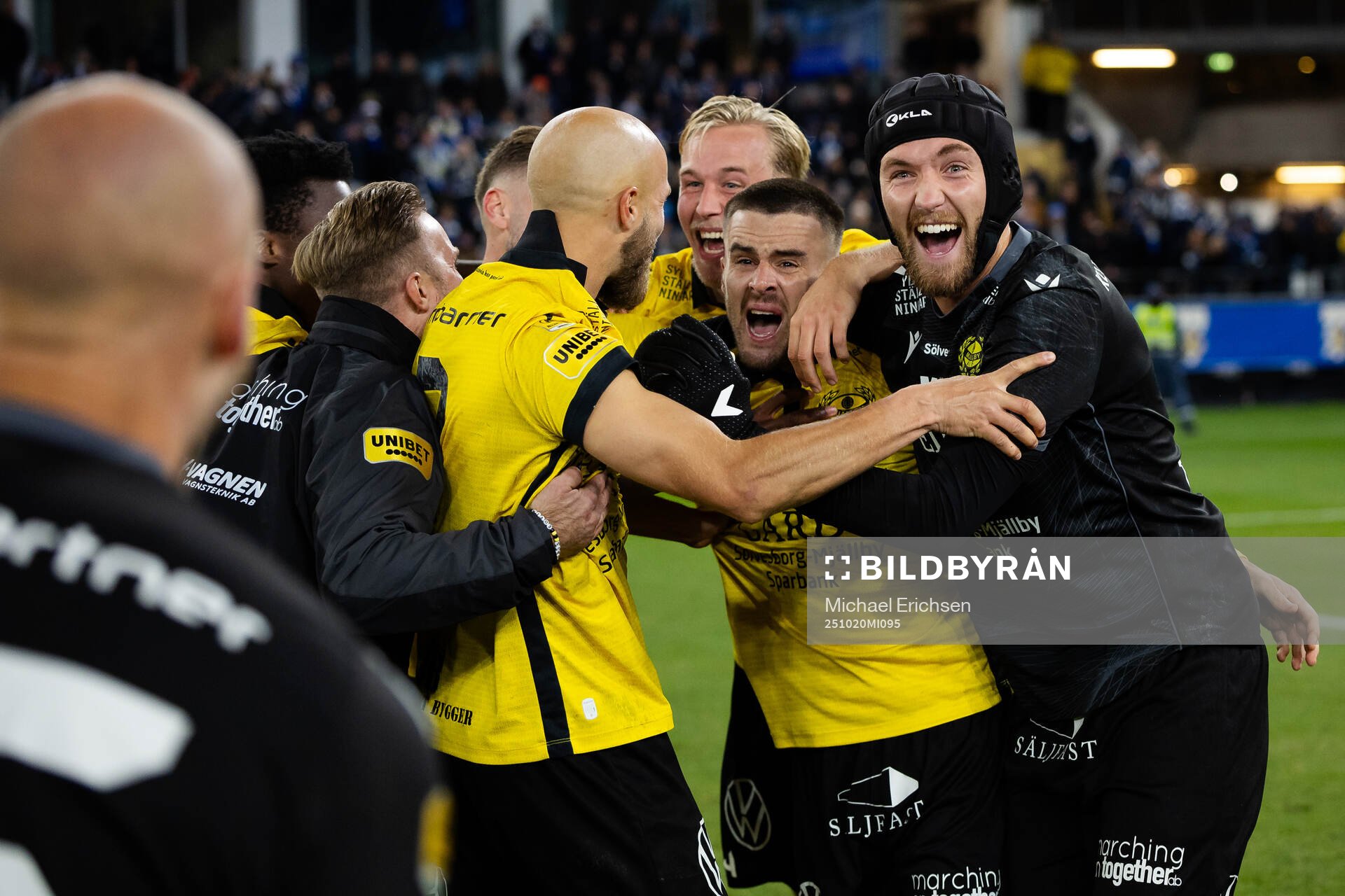 Mjällbys målvakt Noel Törnqvist, Viktor Gustafson,
