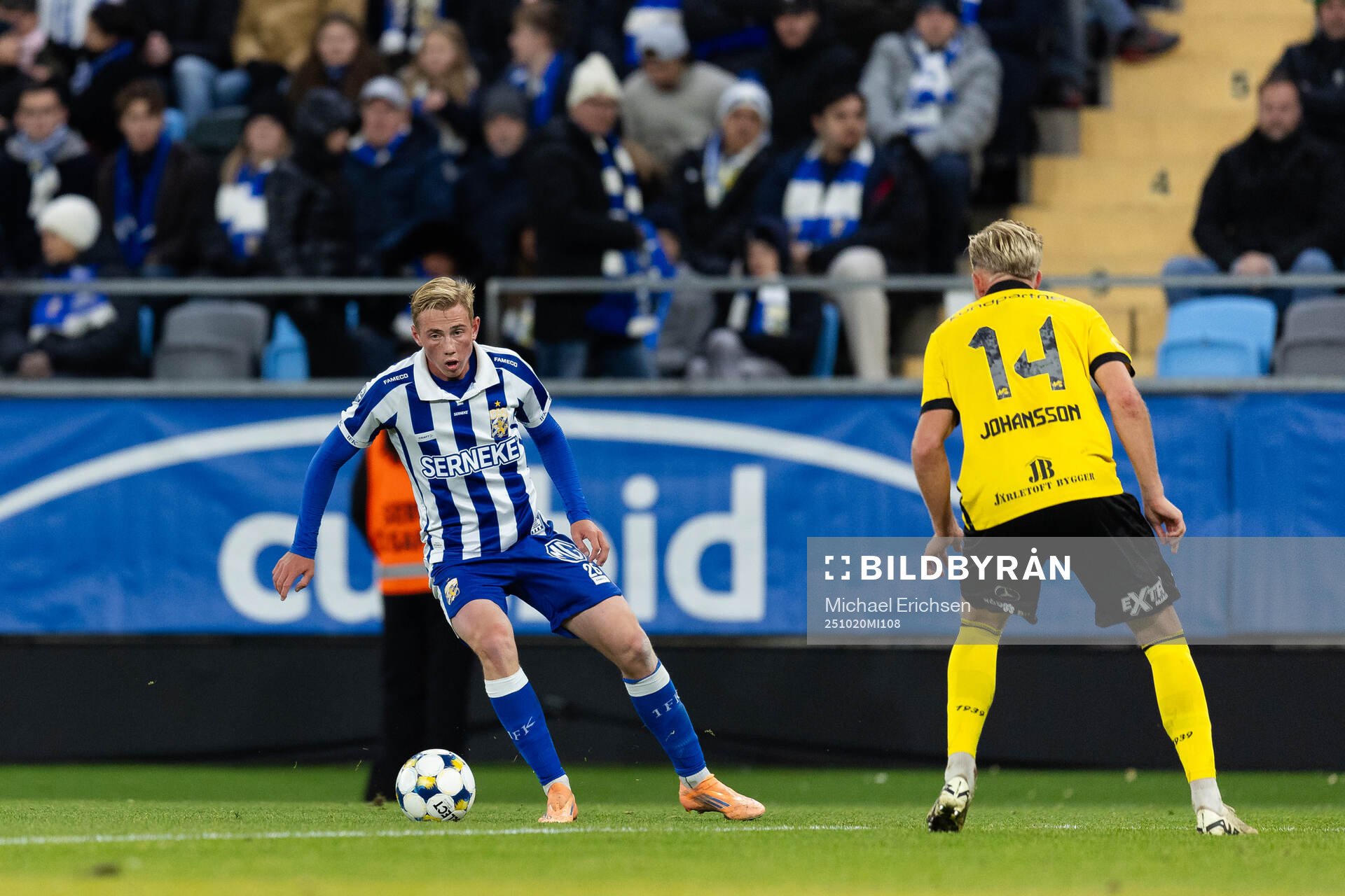 IFK Göteborgs Benjamin Brantlind och Mjällbys Herman