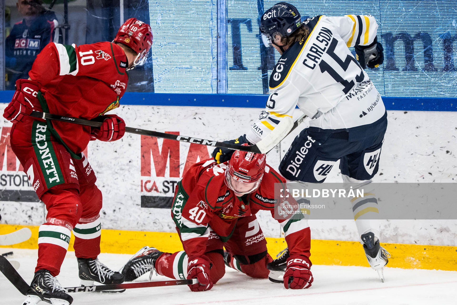 Moras Felix Johansson och Södertäljes Albin Carlson
