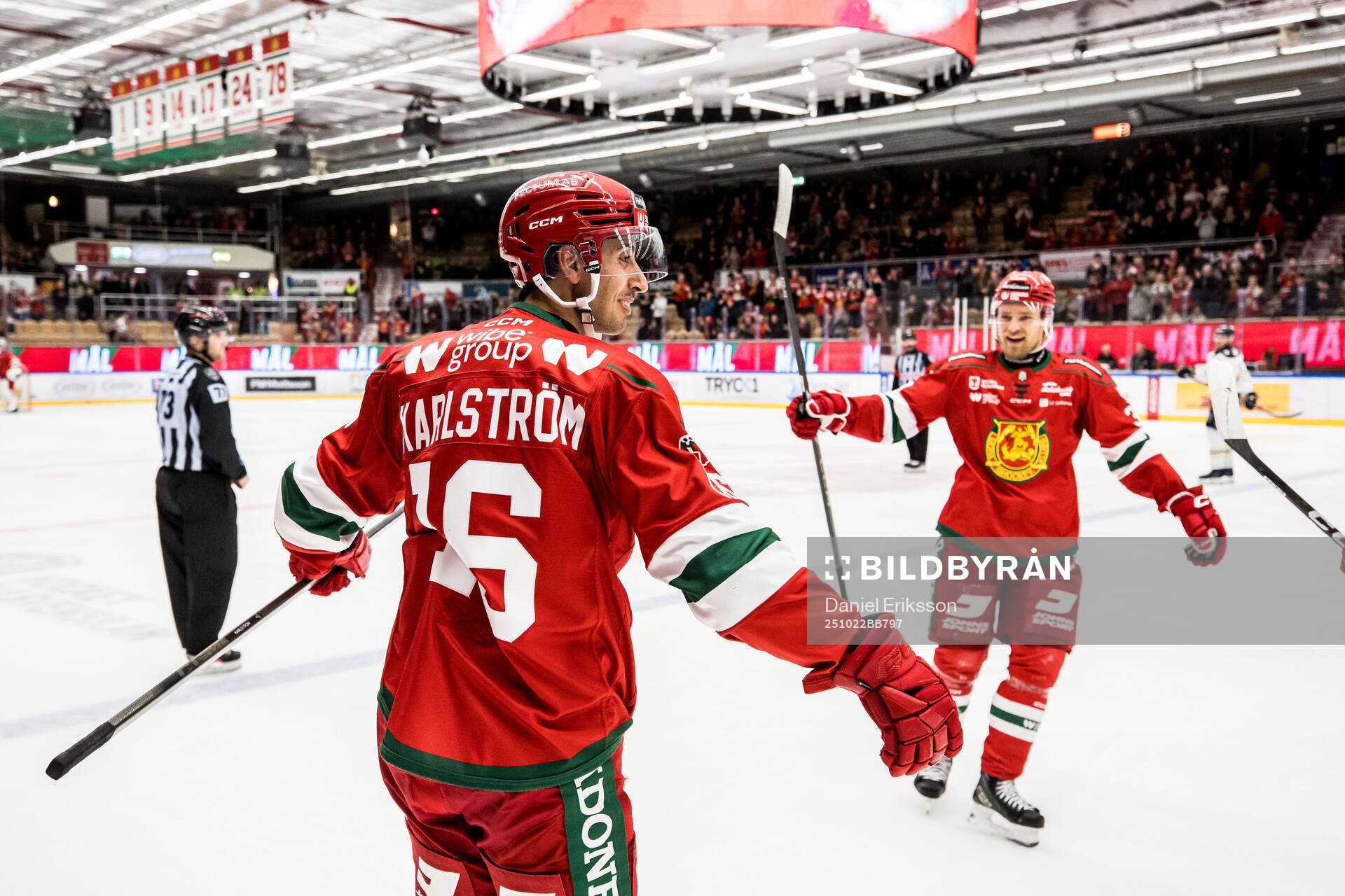 Moras Marcus Karlström jublar