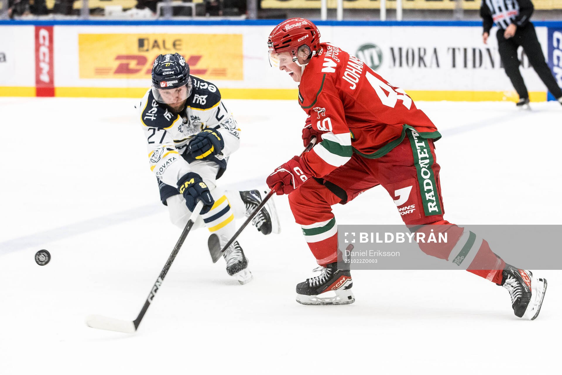 Södertäljes Daniel Norbe och Moras Felix Johansson
