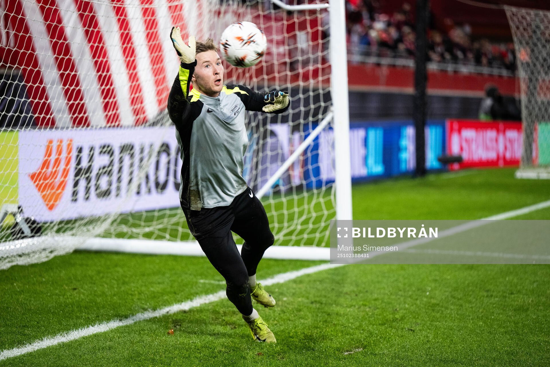 Goalkeeper Mathias Dyngeland of Brann