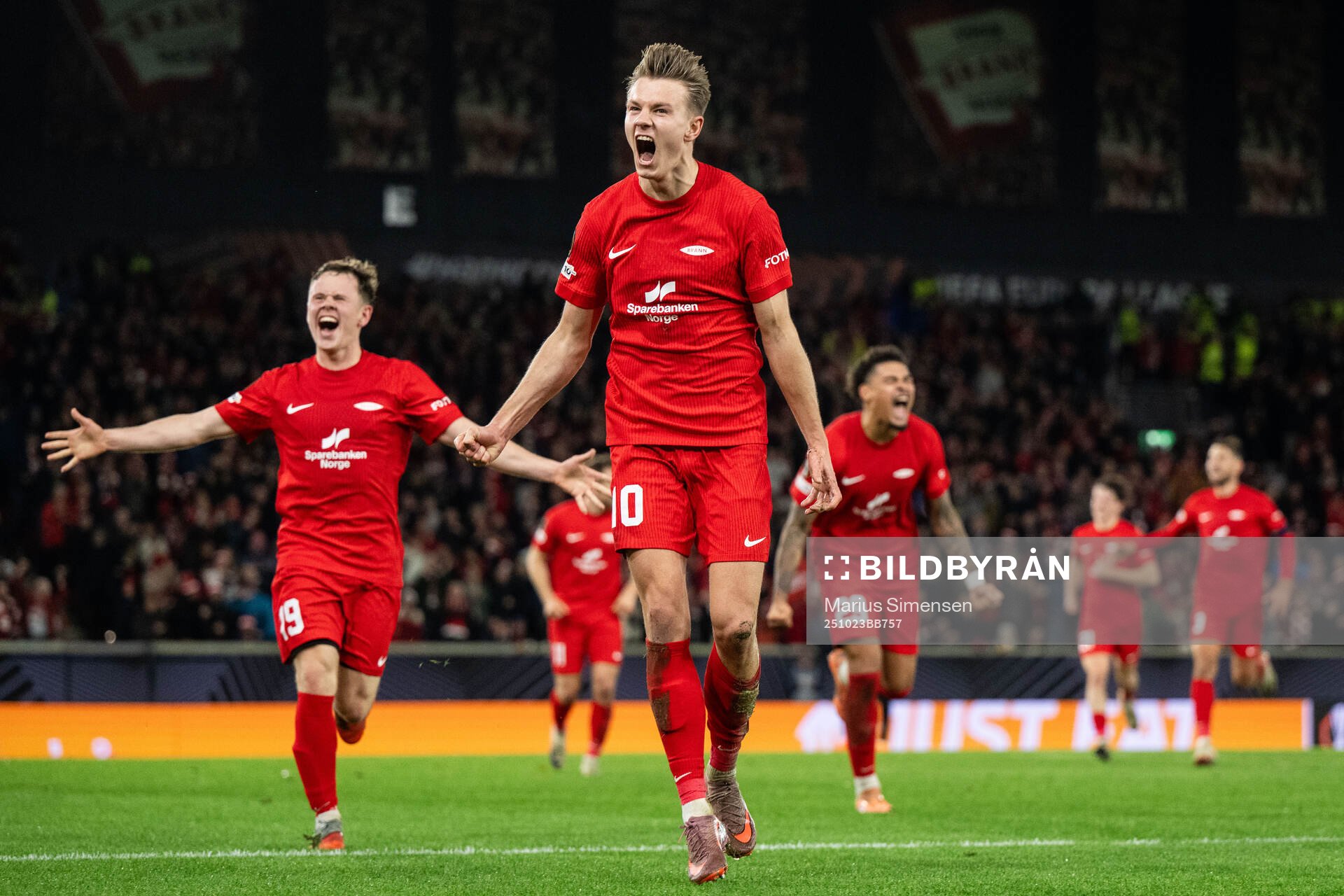 Emil Kornvig of Brann celebrates