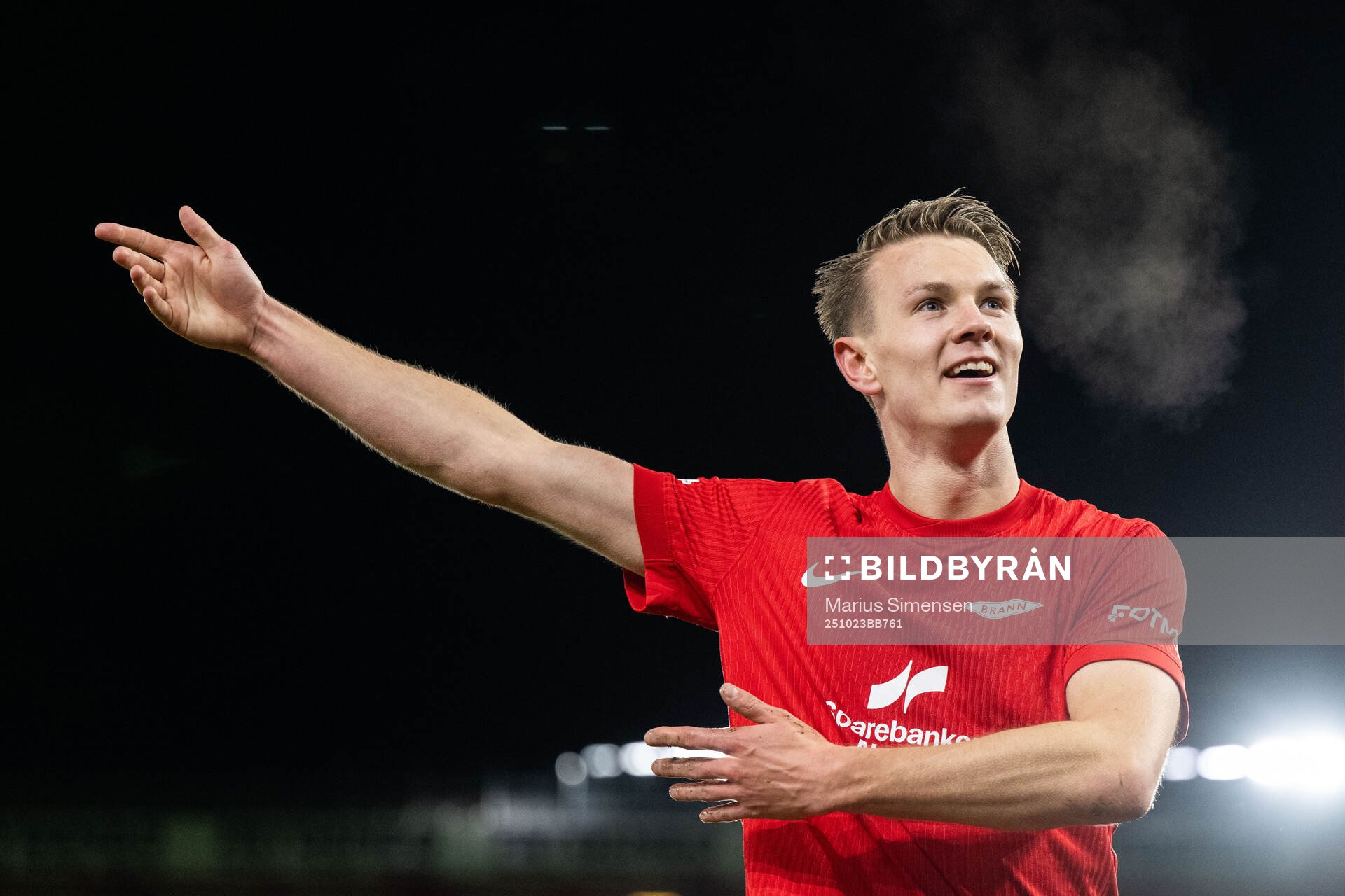 Emil Kornvig of Brann celebrates