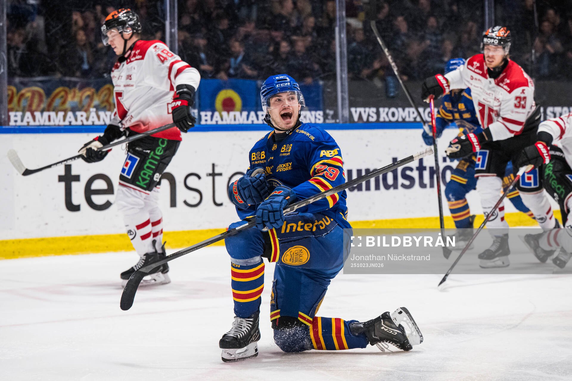 Djurgårdens Håvard Salsten jublar