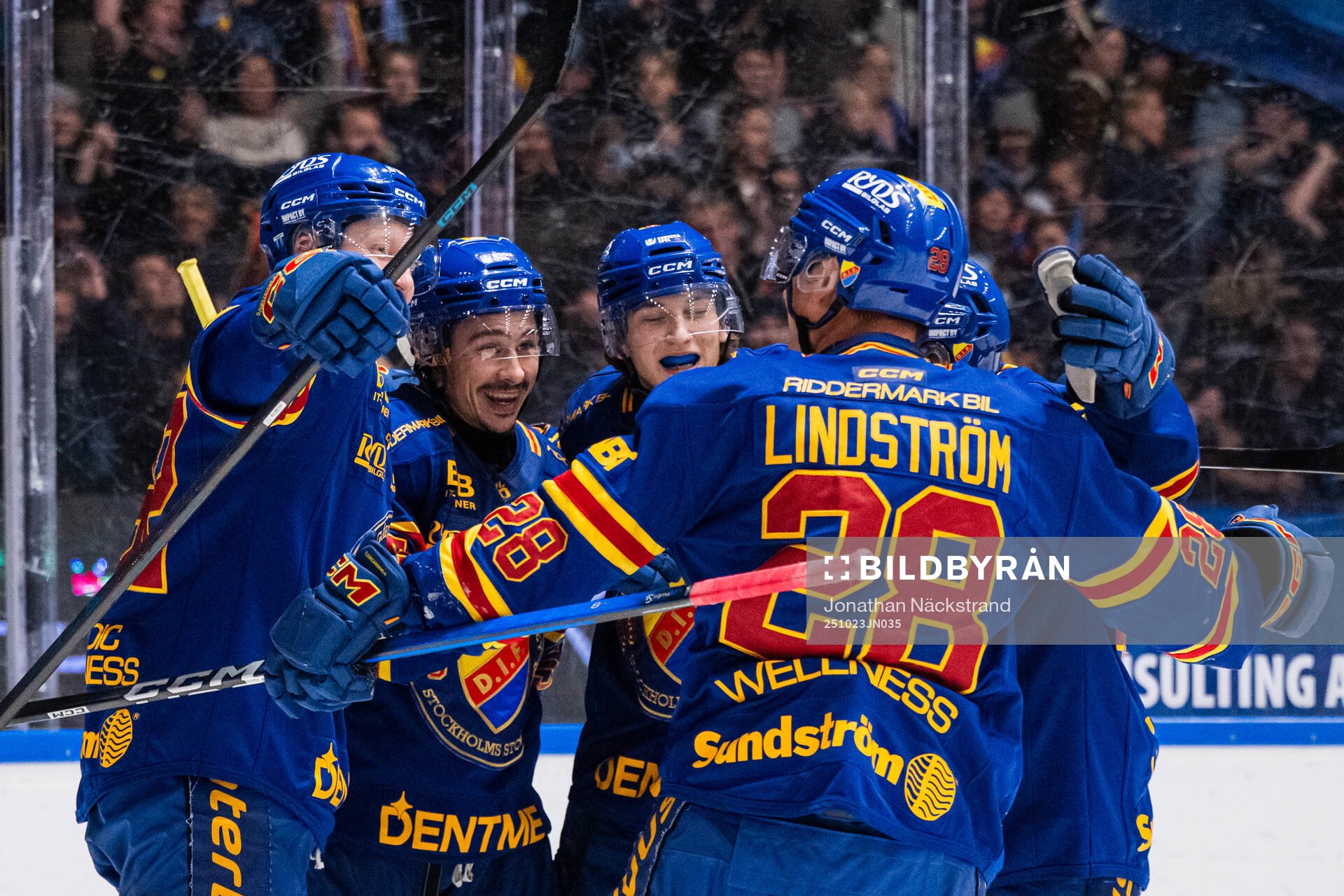 Djurgårdens Charles Hudon jublar