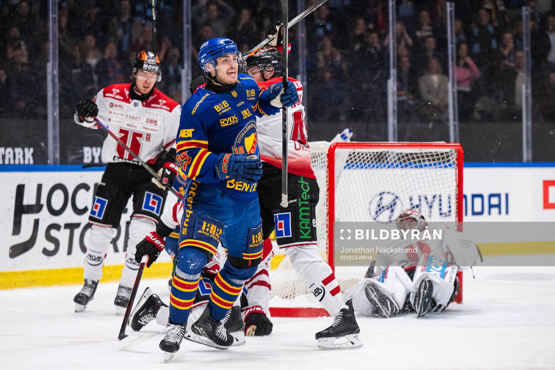 Djurgårdens Håvard Salsten jublar