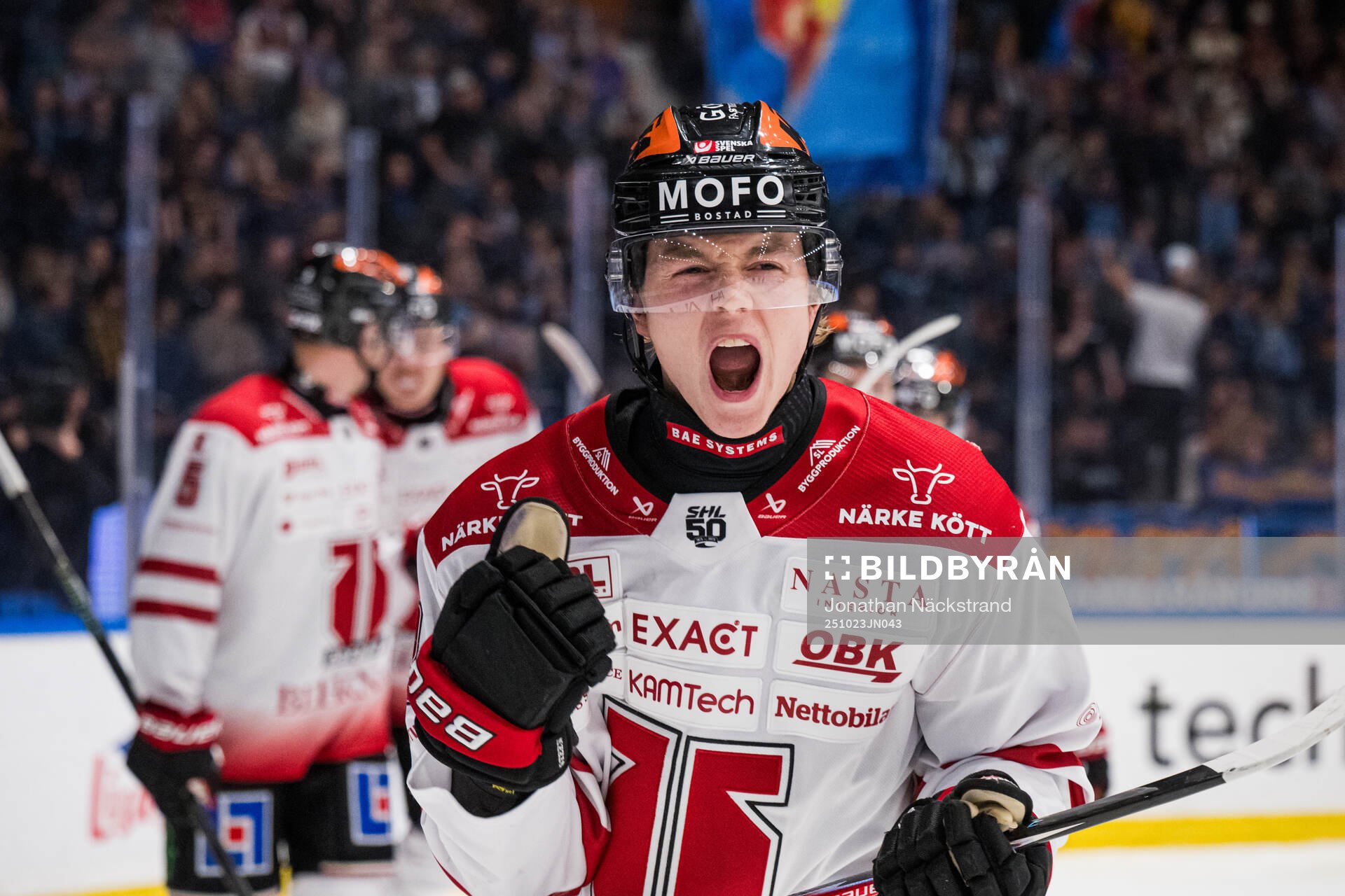 Örebros Noah Steen jublar