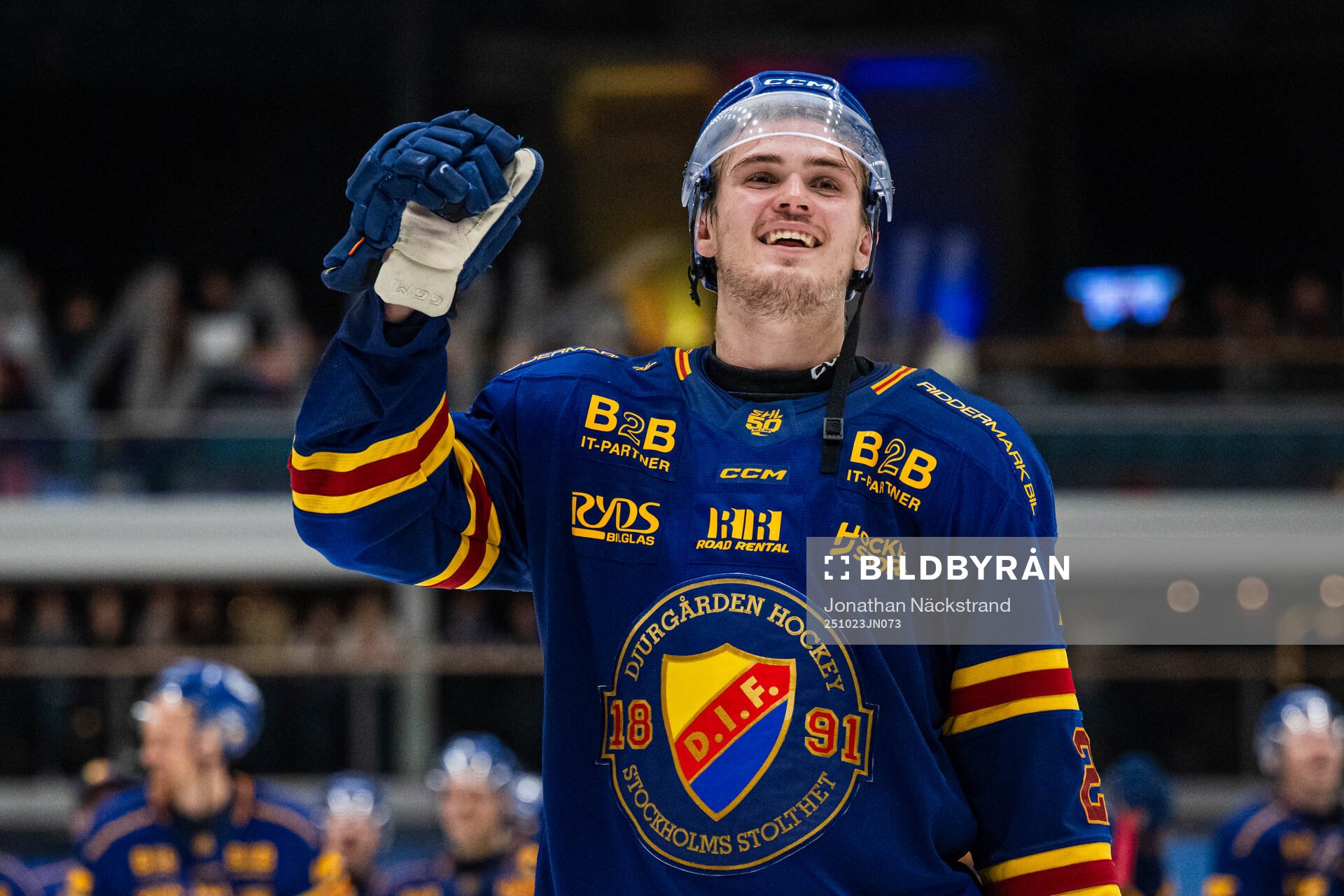 Djurgårdens Håvard Salsten jublar