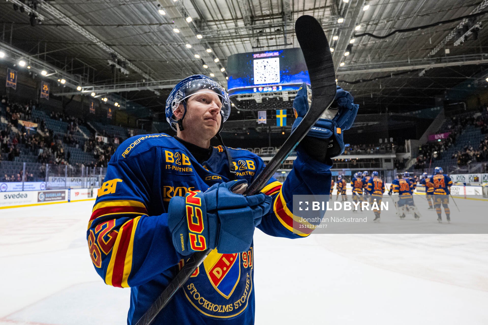Djurgårdens Colby Sissons jublar