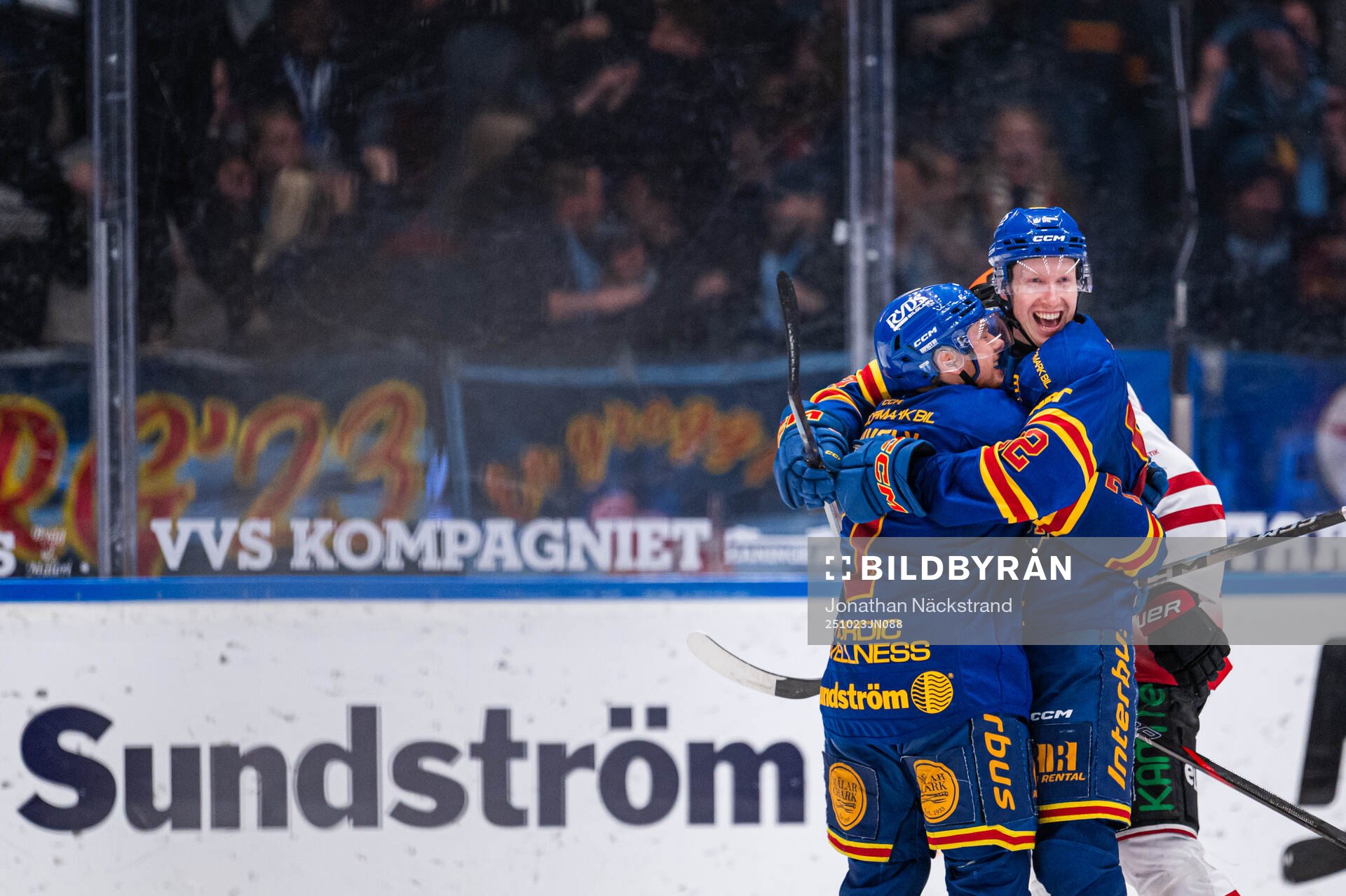 Djurgårdens Colby Sissons jublar