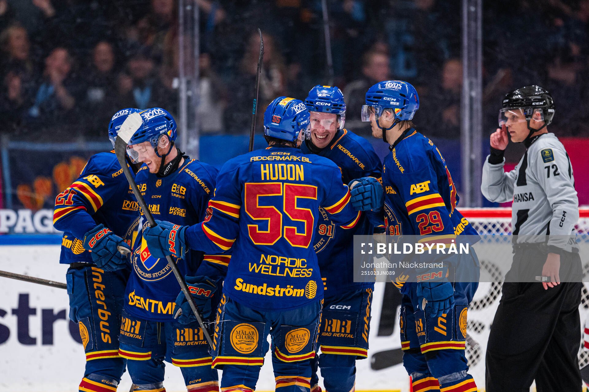 Djurgårdens Colby Sissons jublar