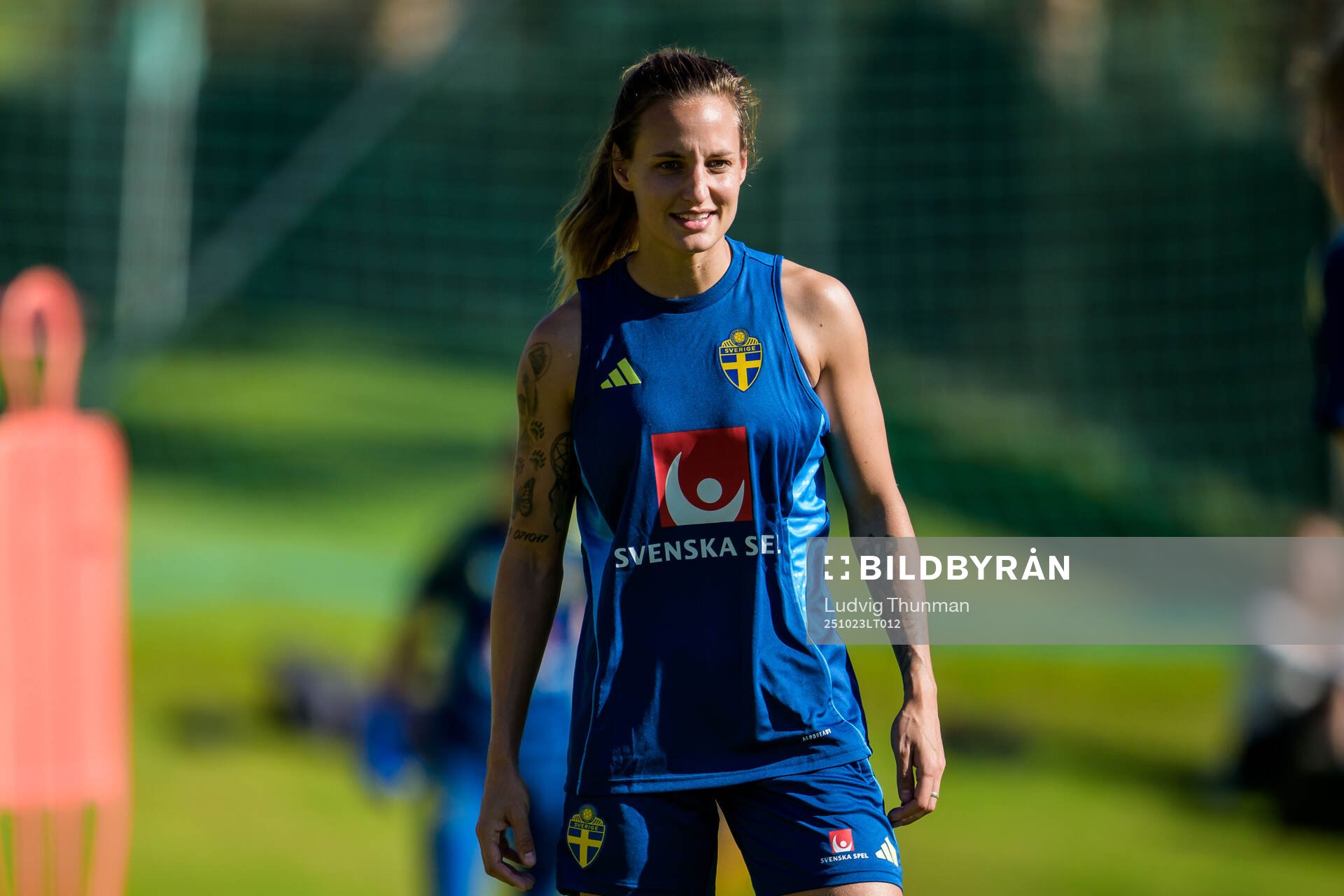 Nathalie Björn of the Swedish women's national football
