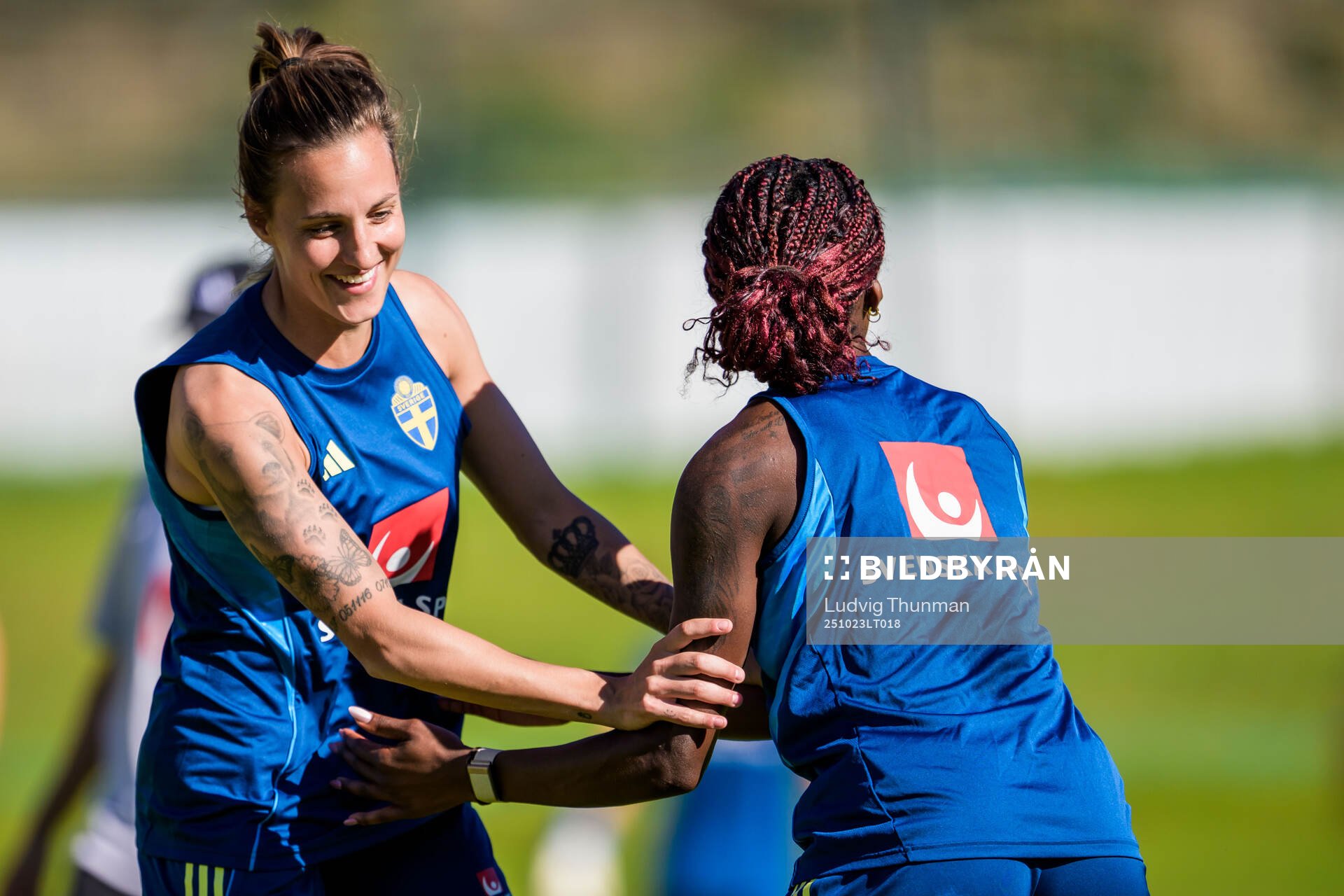 Nathalie Björn of the Swedish women's national football
