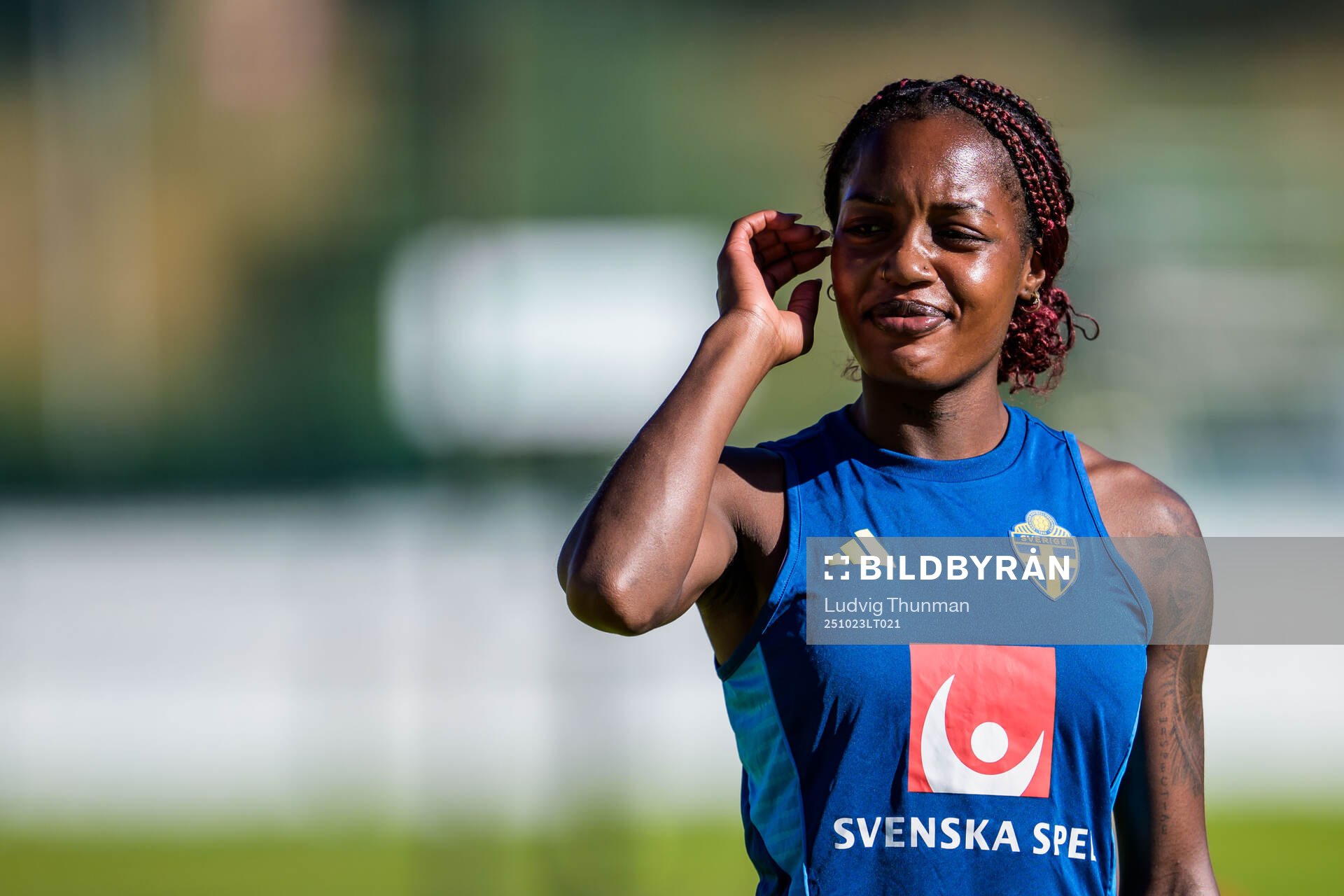 Evelyn Ijeh of the Swedish women's national football team