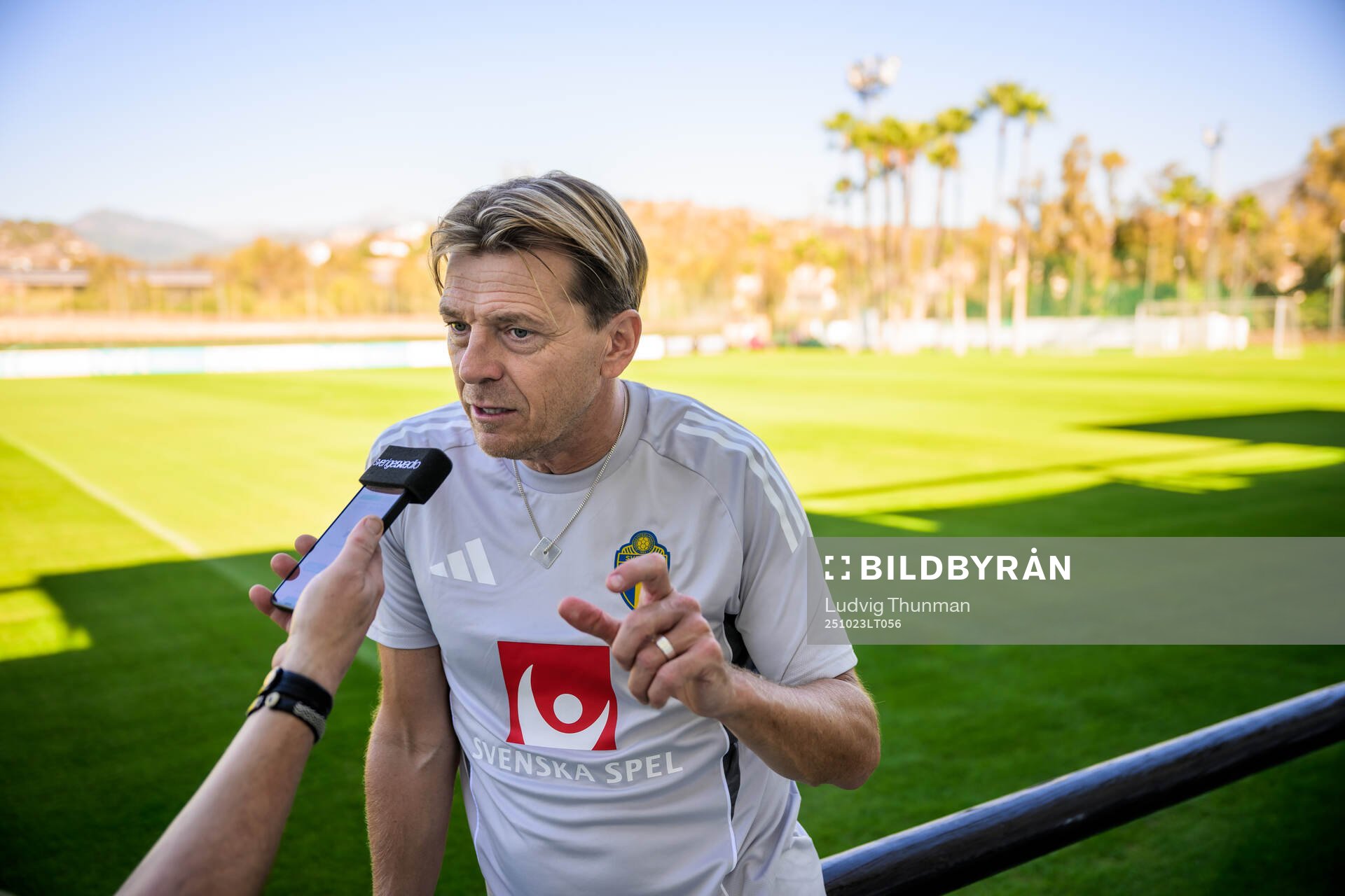 Head coach Tony Gustavsson of the Swedish women's national