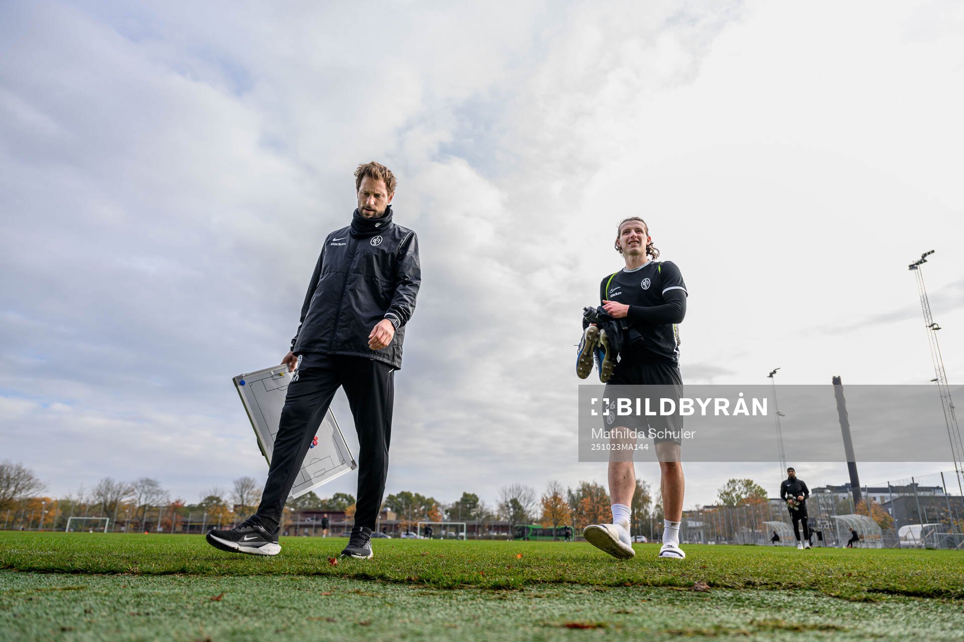 Assisterande tränare Simon Christensson och Andreas Murbeck