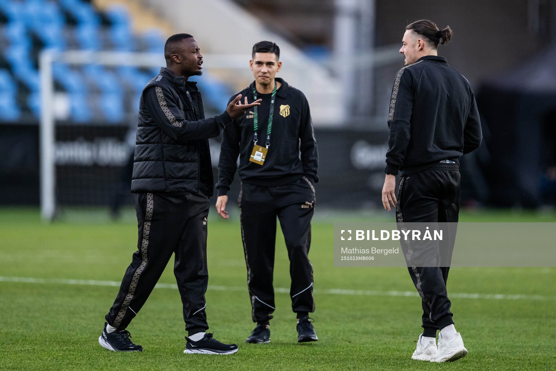 Brice Wembangomo, Danilo Al-Saed and Amor Layouni of Häcken
