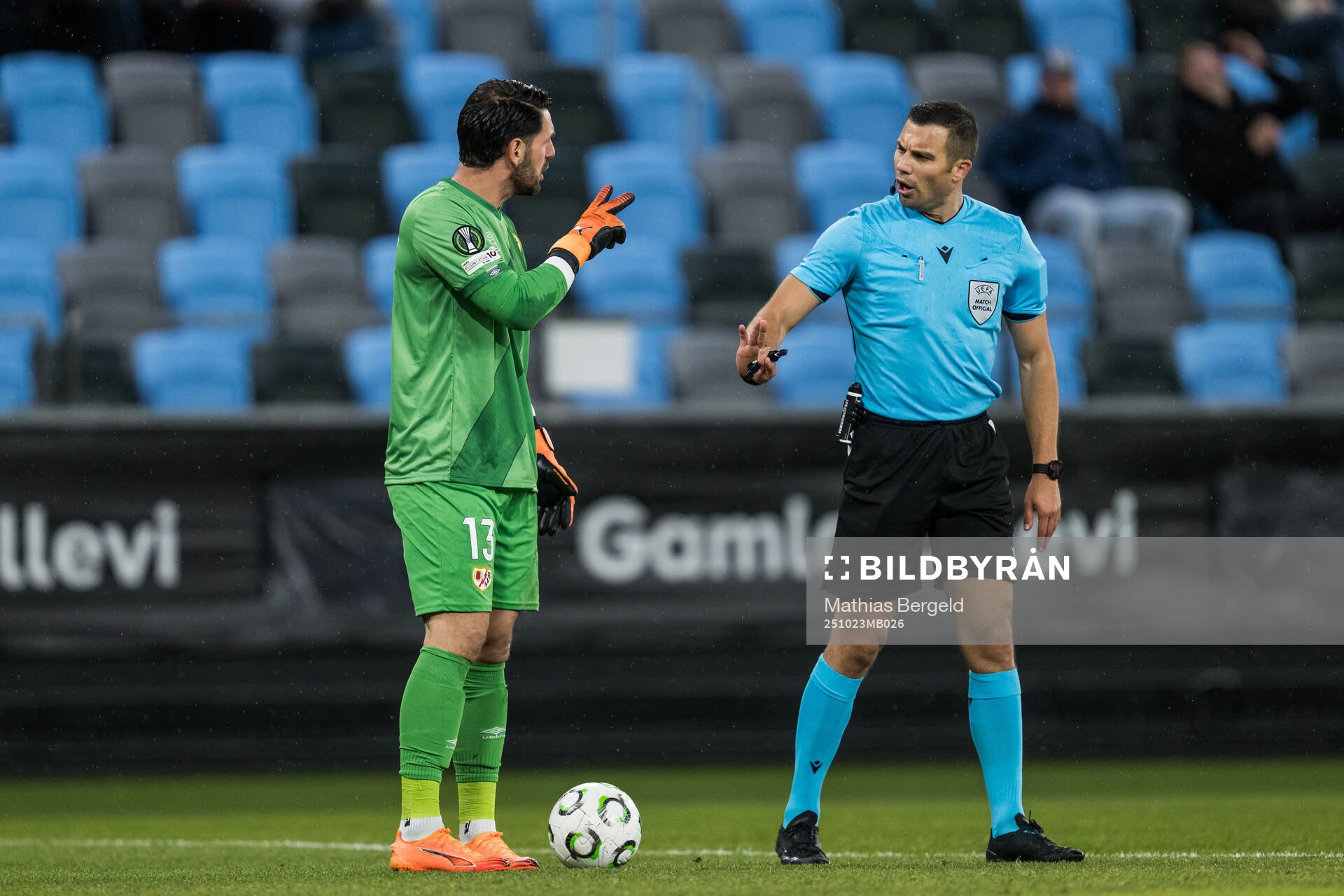Goalkeeper Augusto Batalla of Rayo Vallecano in talks with