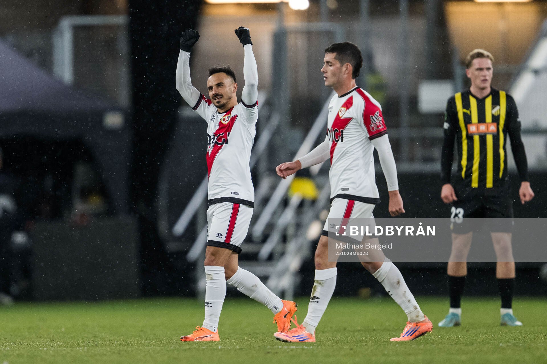 Alvaro Garcia of Rayo Vallecano celebrates