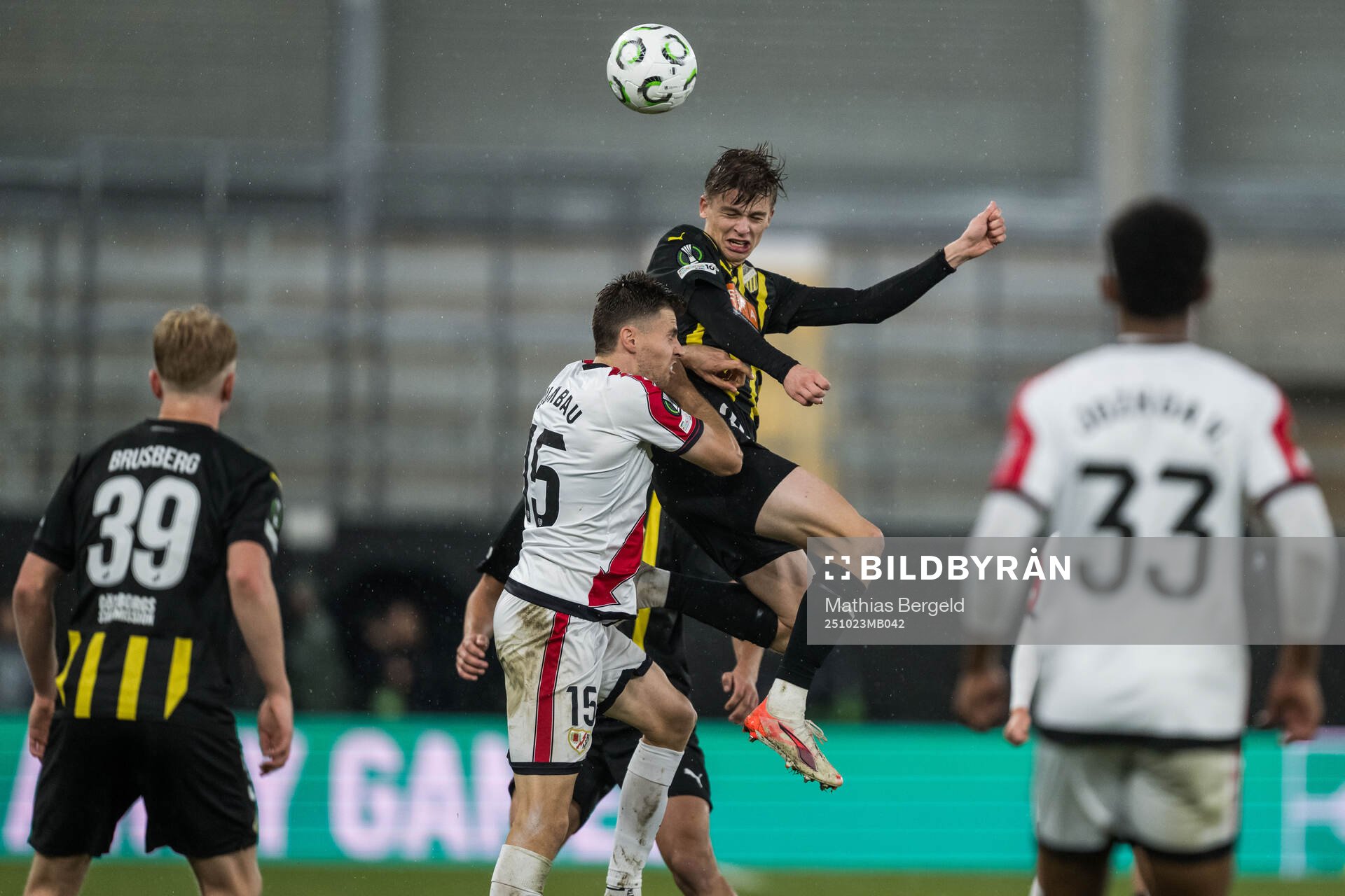 Gerard Gumbau of Rayo Vallecano and Adrian Svanbäck of