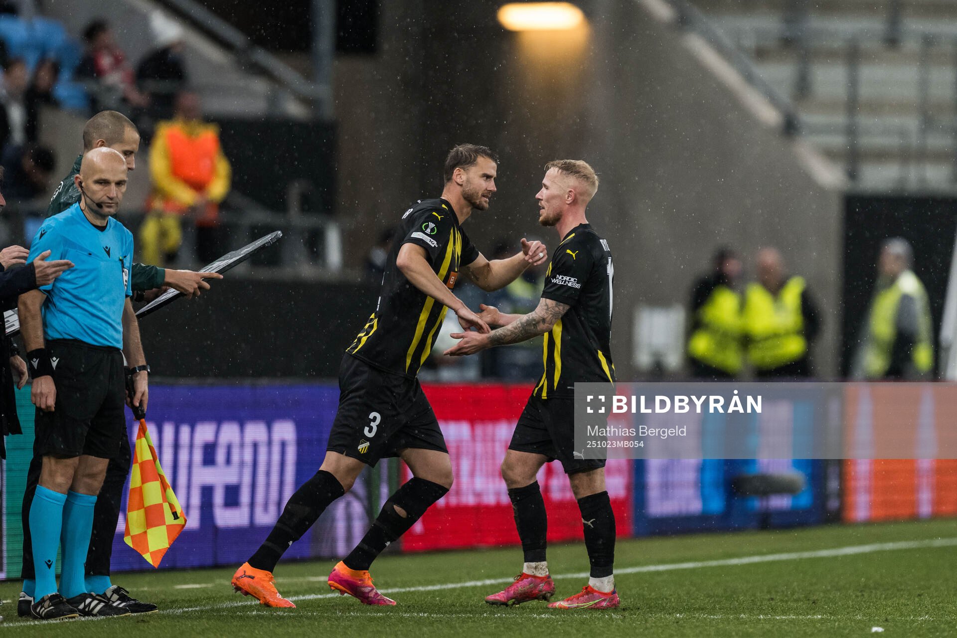 Johan Hammar and Mikkel Rygaard Jensen of Häcken