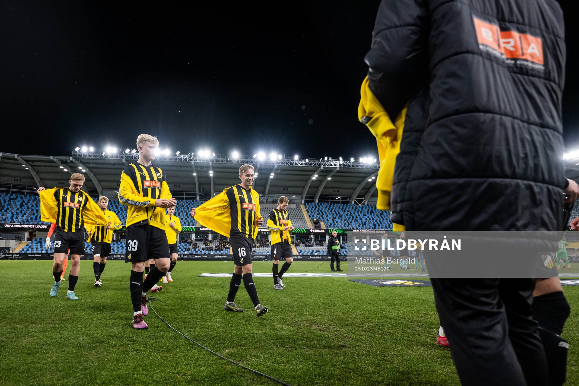 Olle Samuelsson, Isak Brusberg and Pontus Dahbo of Häcken