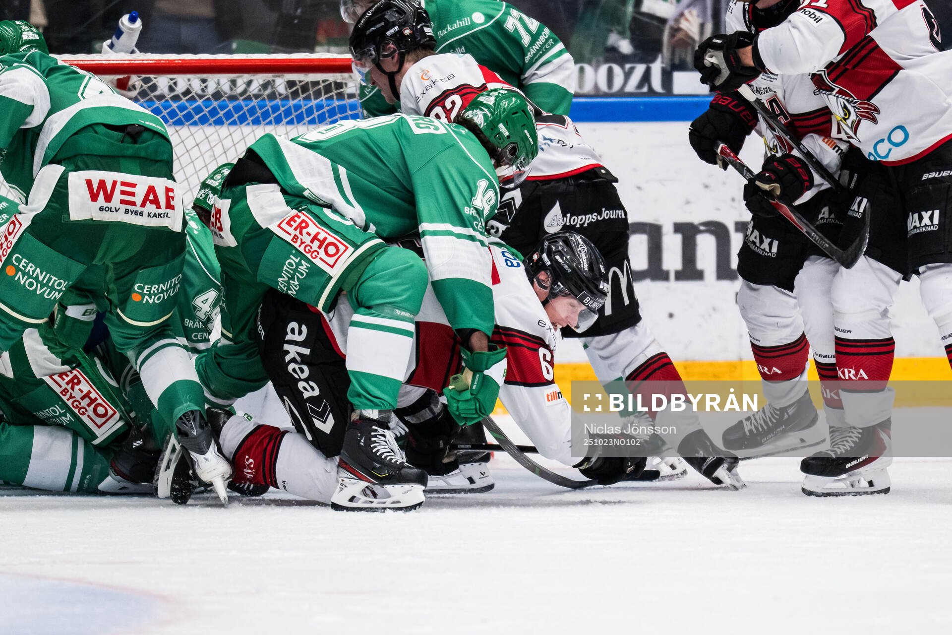 Rögles Dennis Everberg och Malmö Redhawks Fredrik