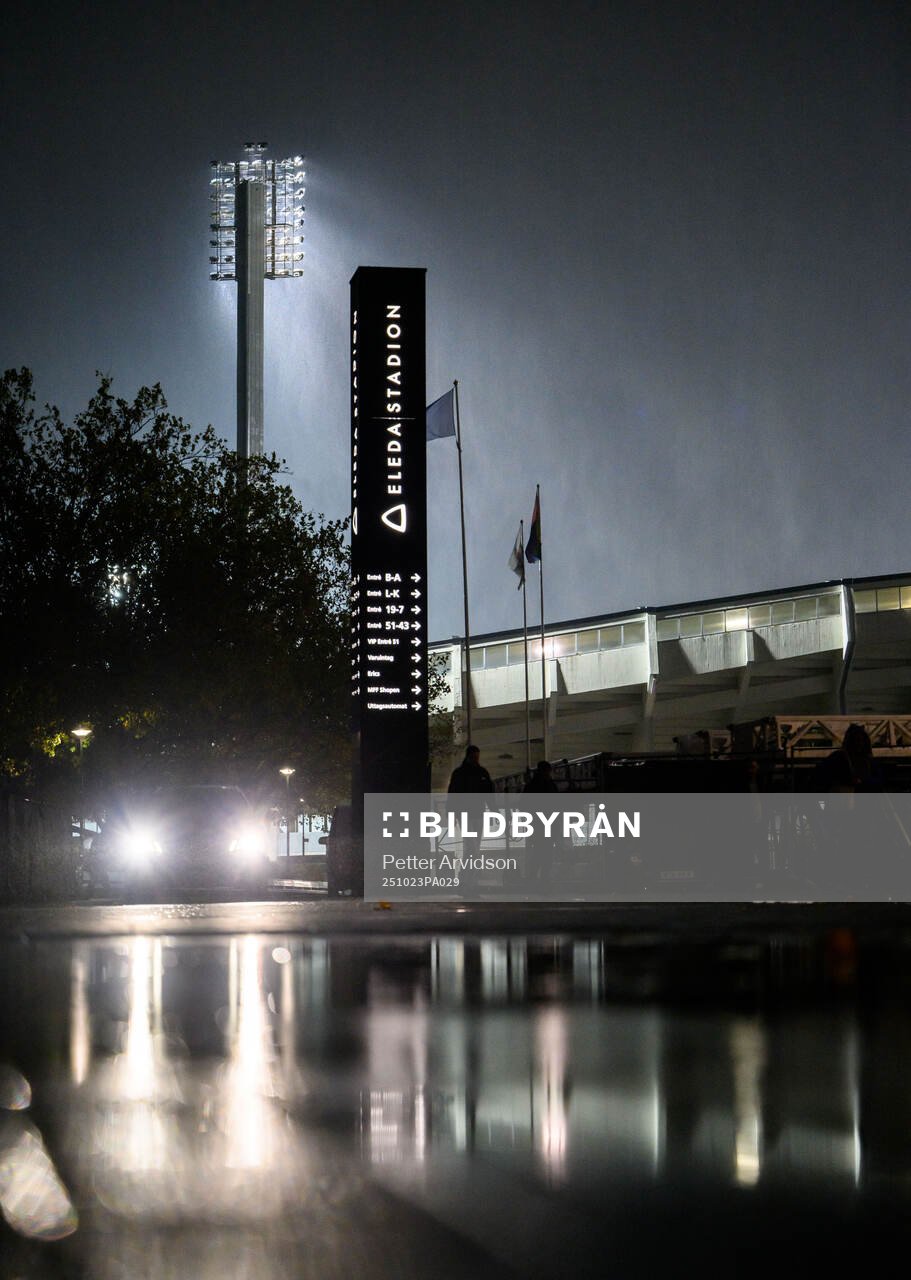 General view outside Eleda Stadion