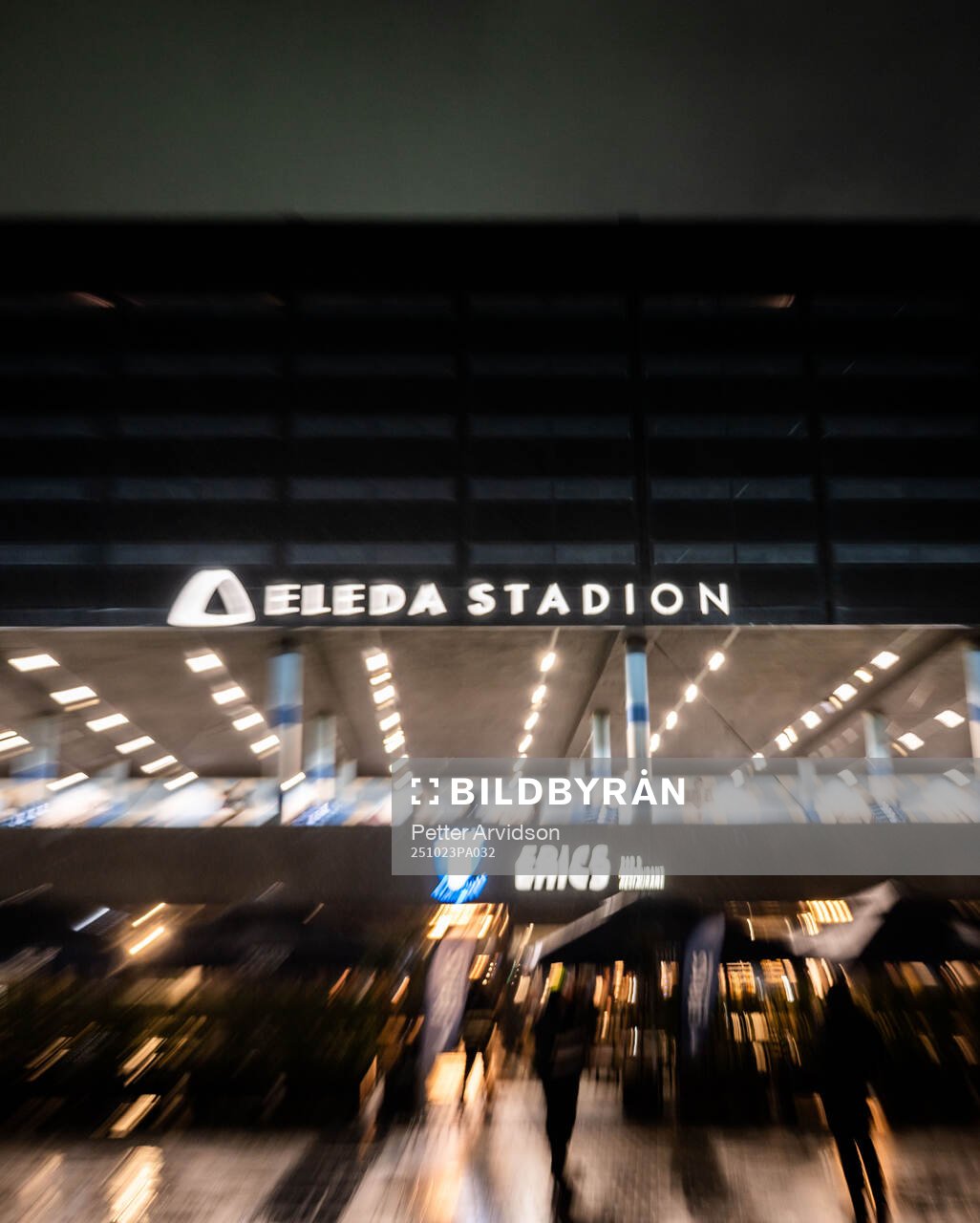 General view outside Eleda Stadion