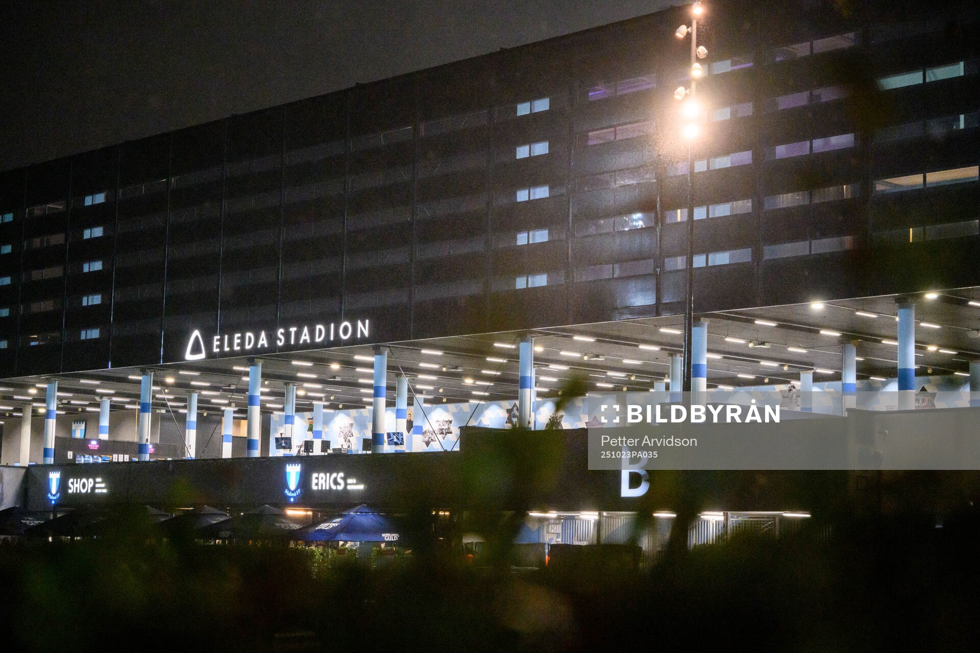 General view outside Eleda Stadion