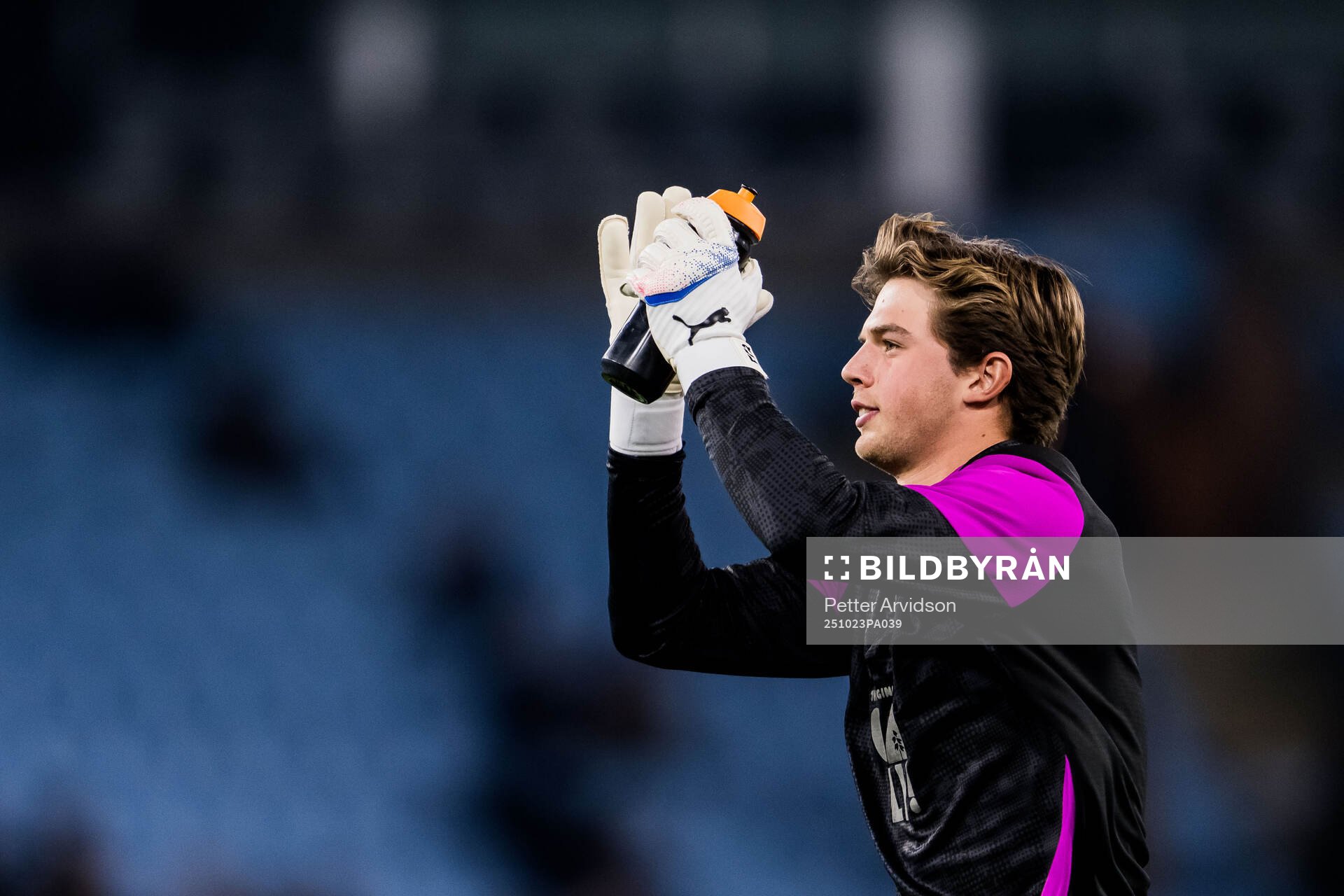 Goalkeeper Melker Ellborg of Malmö FF