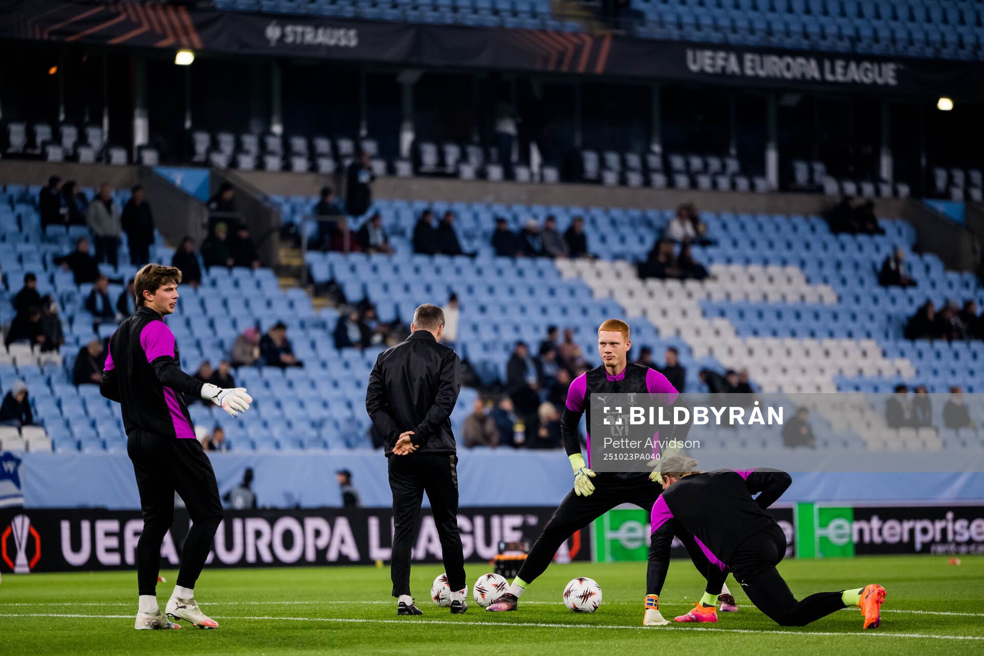 Goalkeeper Melker Ellborg, Goalkeeper Joakim Persson and